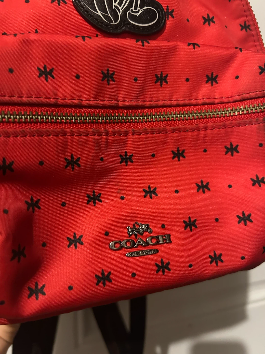 Coach x Disney Mickey Mouse Red Bandana Print Backpack - photo 2