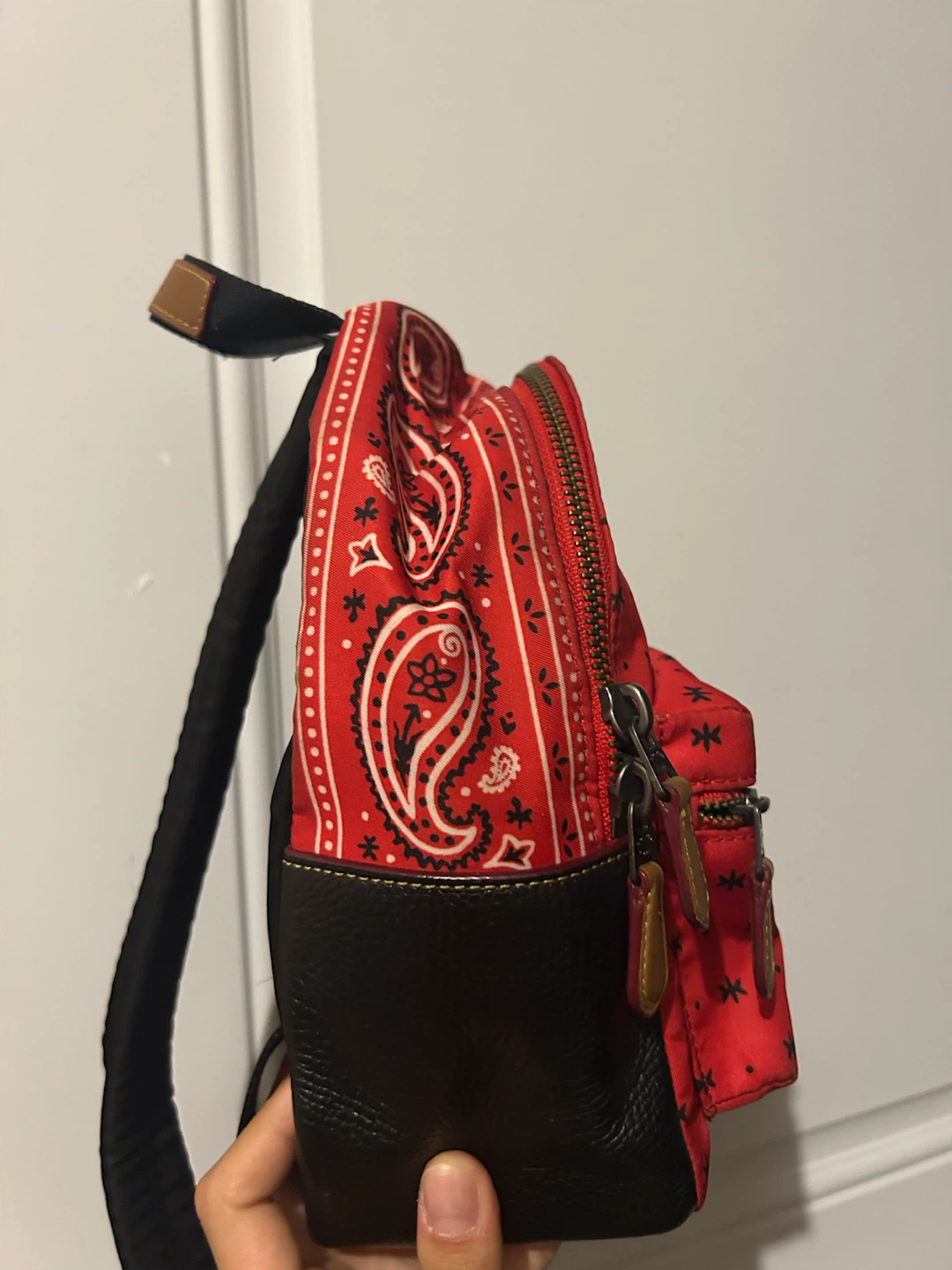Coach x Disney Mickey Mouse Red Bandana Print Backpack - photo 3