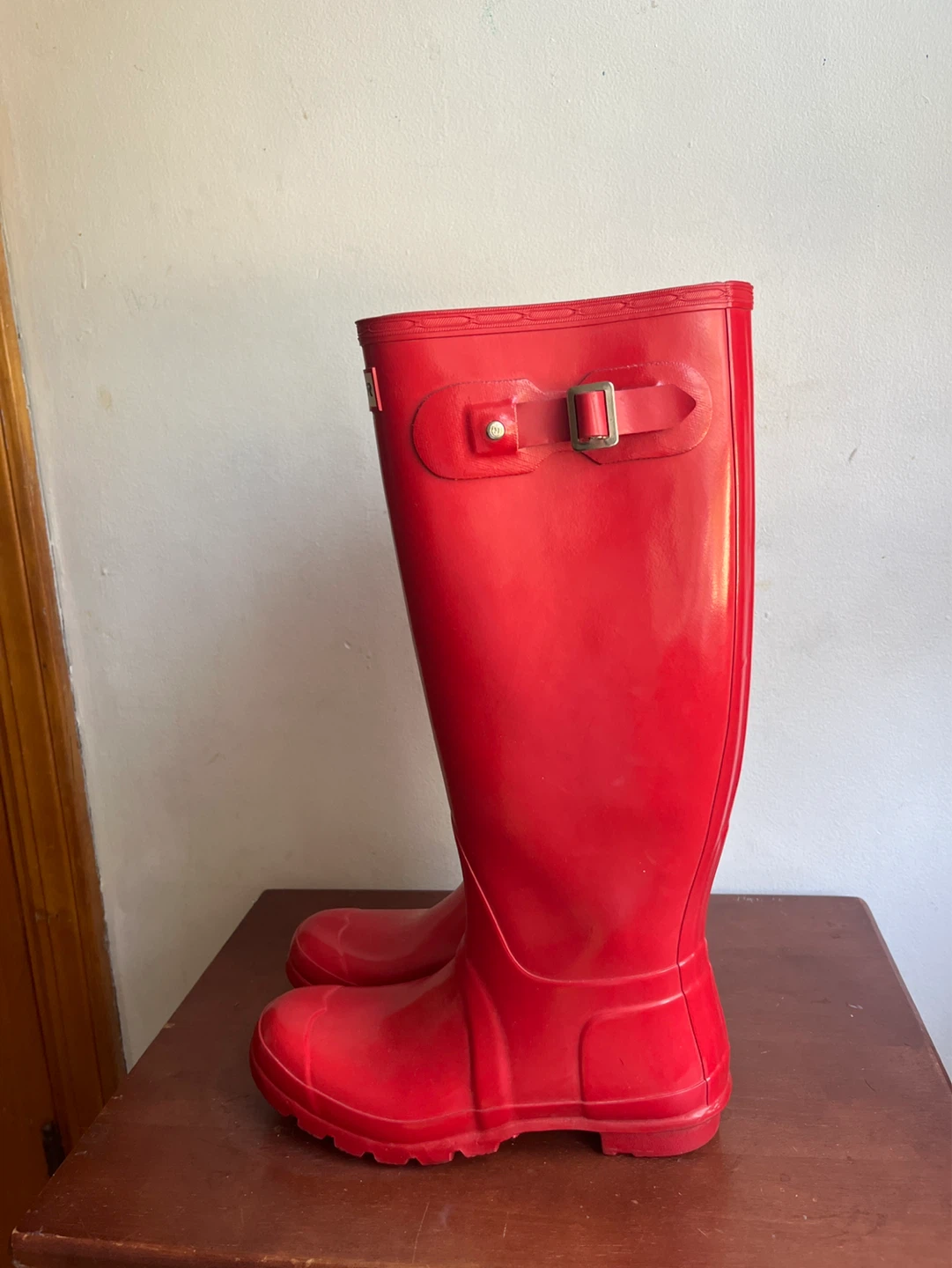 Hunter Red Rubber Tall Boots - photo 2