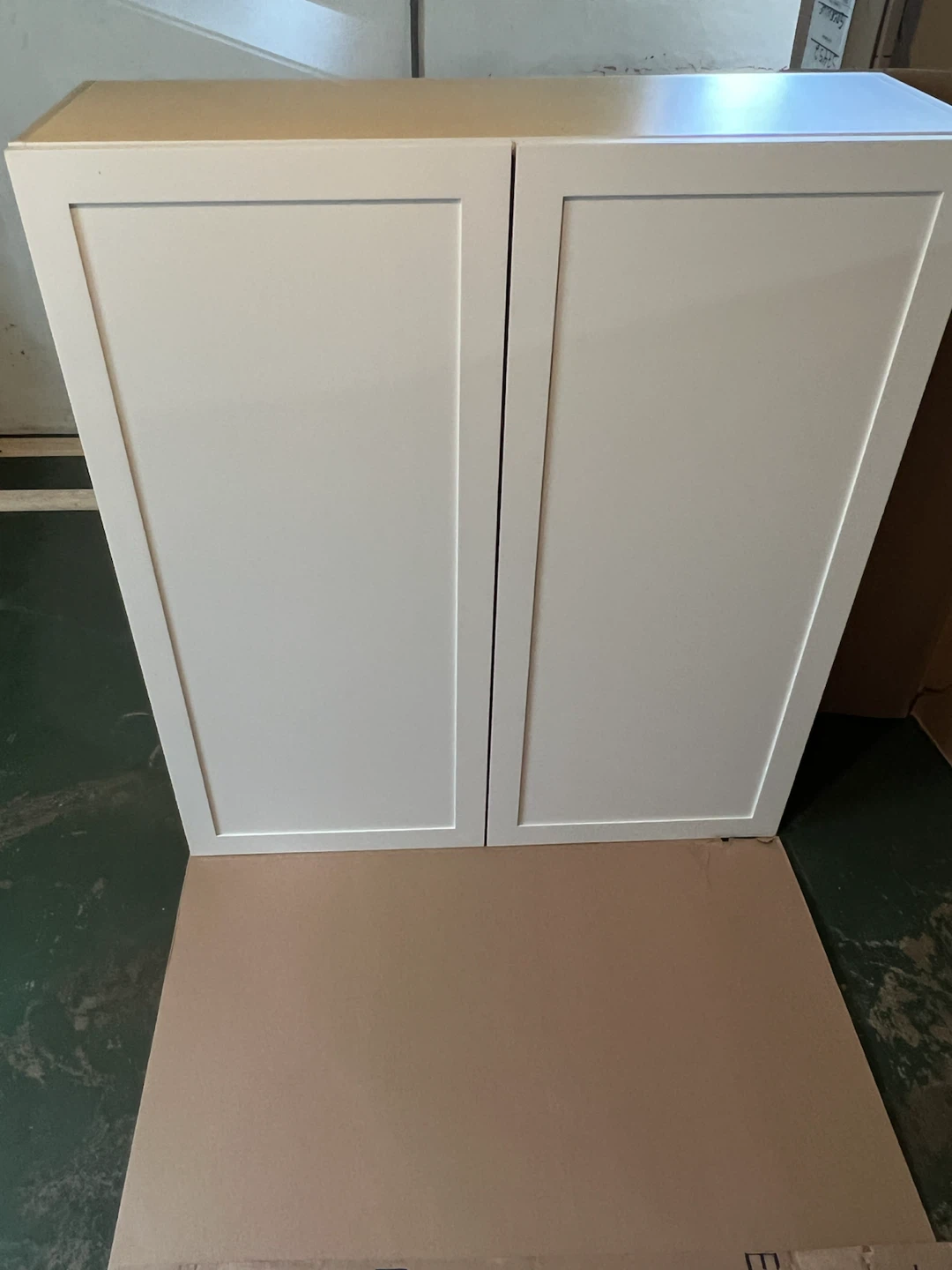 White Two-Door Wall Cabinet