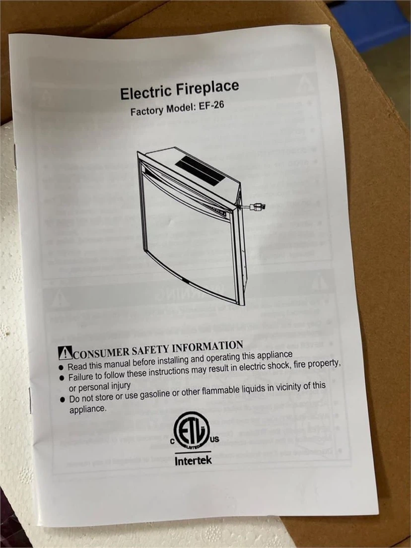 26" Electric Fireplace - photo 2