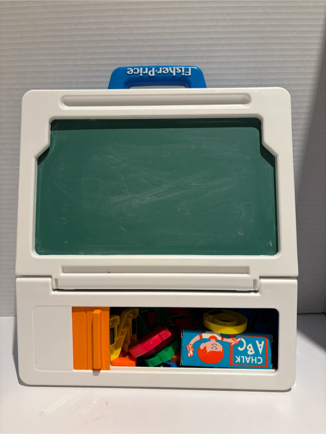 Fisher-Price Magnetic Drawing Board with Letters and Chalk - photo 4