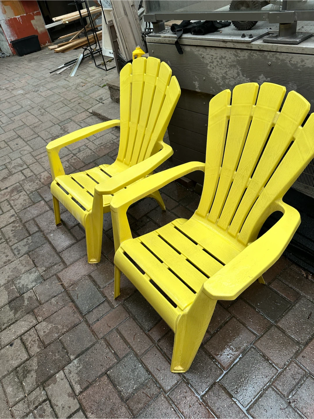 Bright Yellow Adirondack Chairs - photo 2
