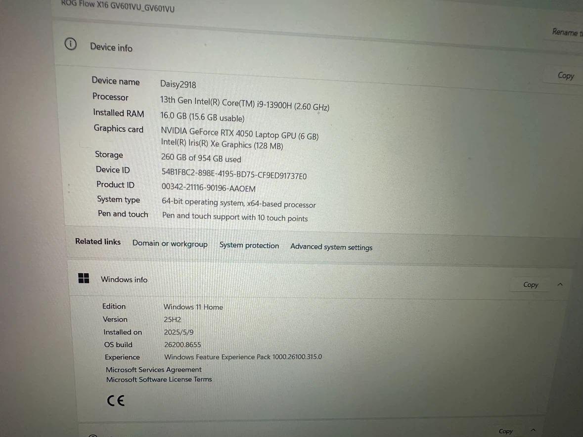 ASUS ROG Flow X16 GV601VU Laptop - photo 2