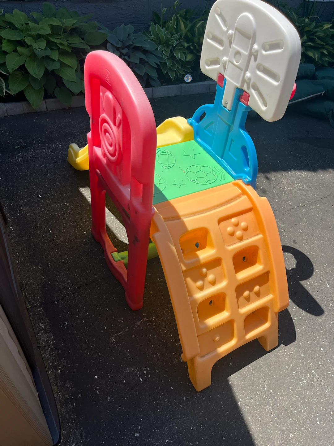 Multi-Activity Play Center with Slide and Basketball Hoop - photo 2