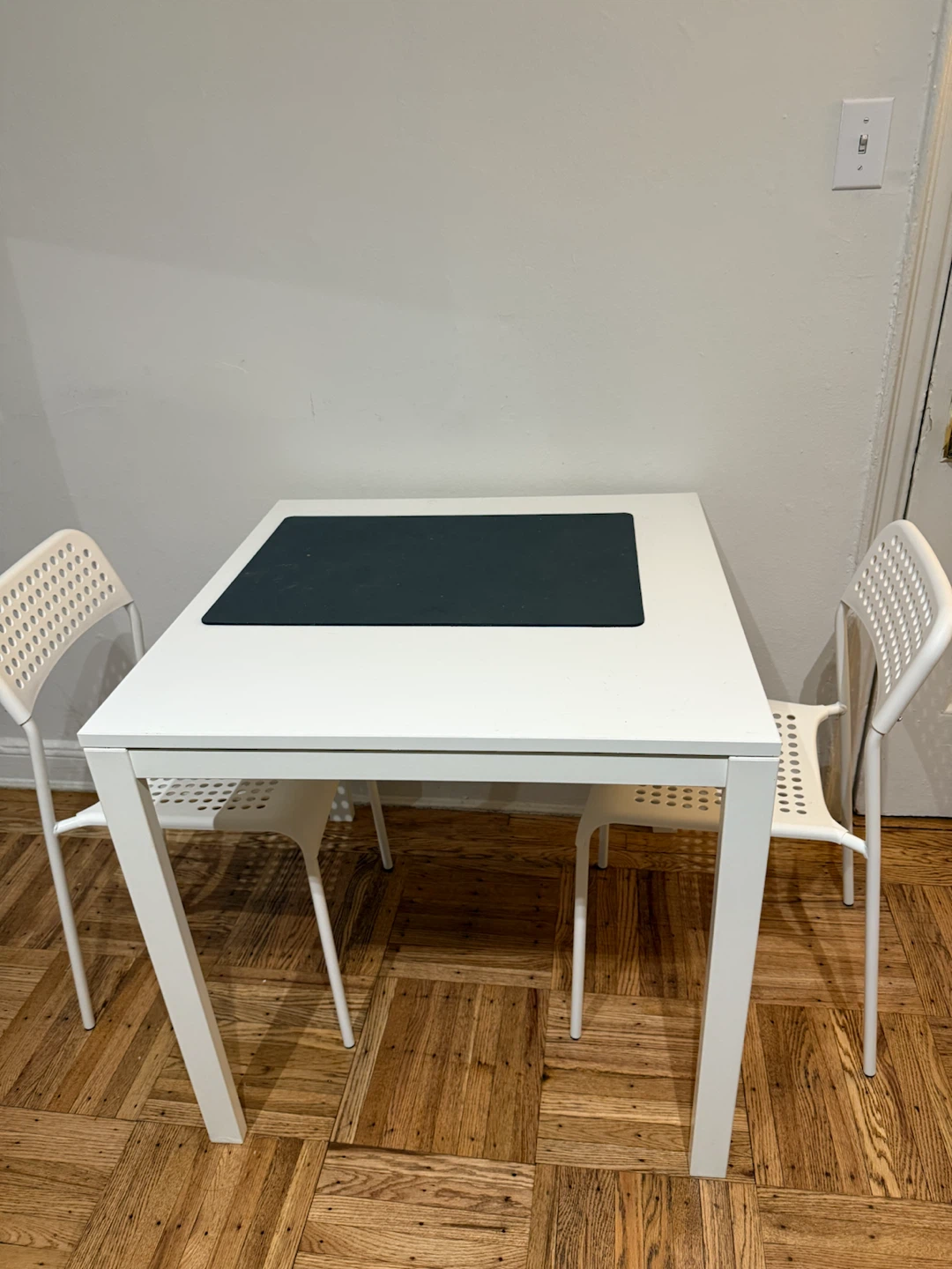 White Dining Table and Chairs Set