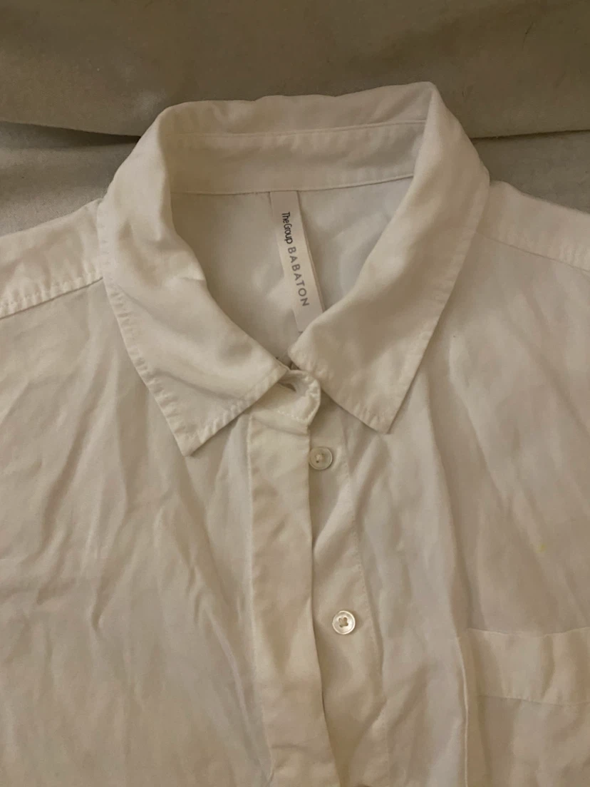 The Group Babaton White Button-Up Shirt - photo 2