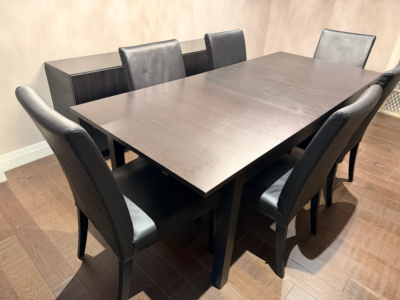 Extendable Dining Table with 6 Chairs - photo 2