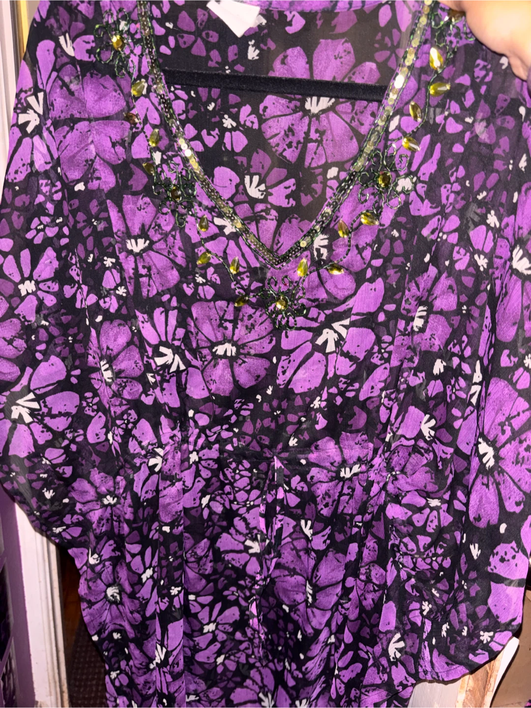 Floral Beach Cover-Up one size - photo 4