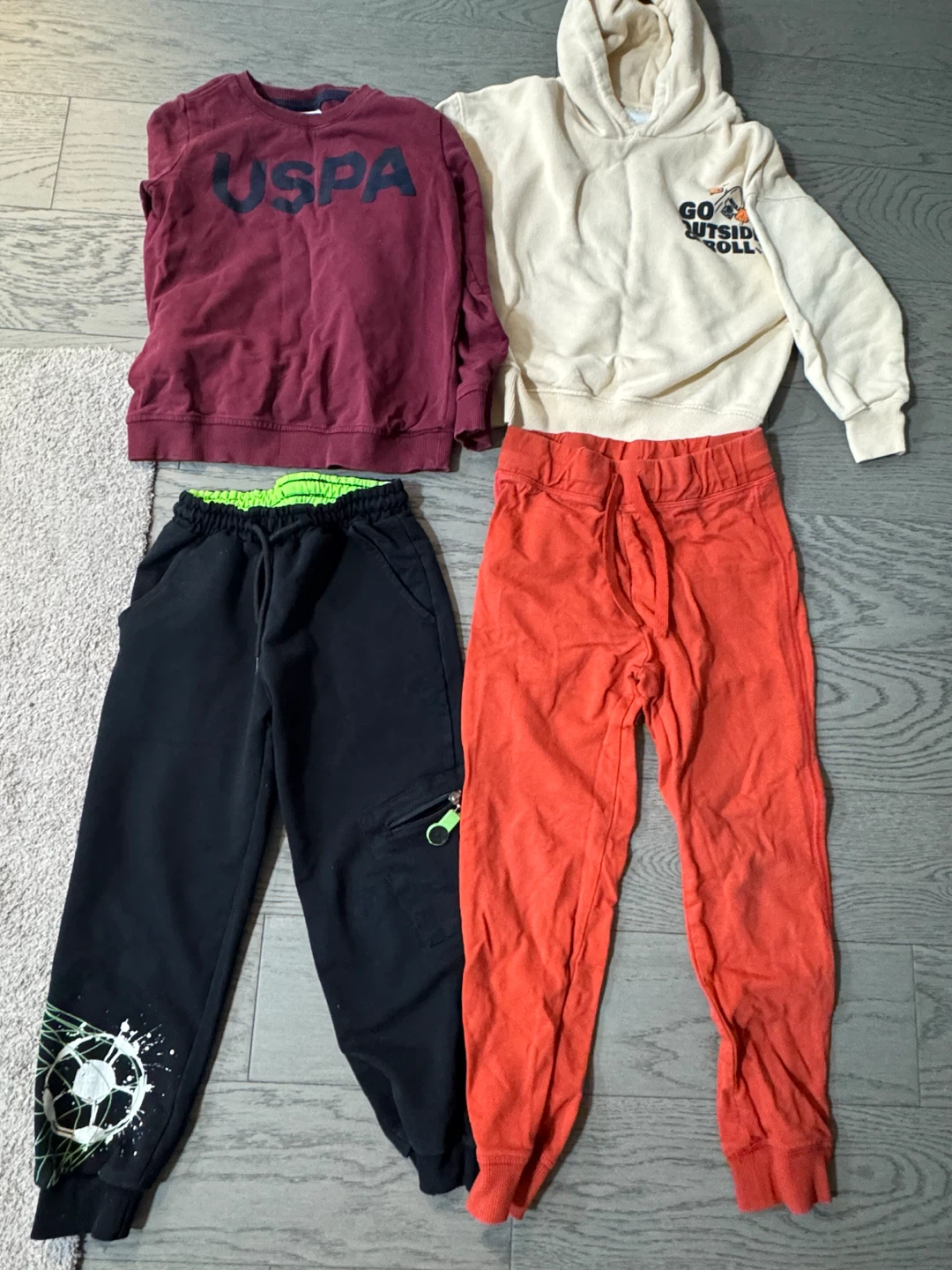 ZARA Kids 6–7Y Hoodie + 2 Pants Set (Clean, Smoke-free)