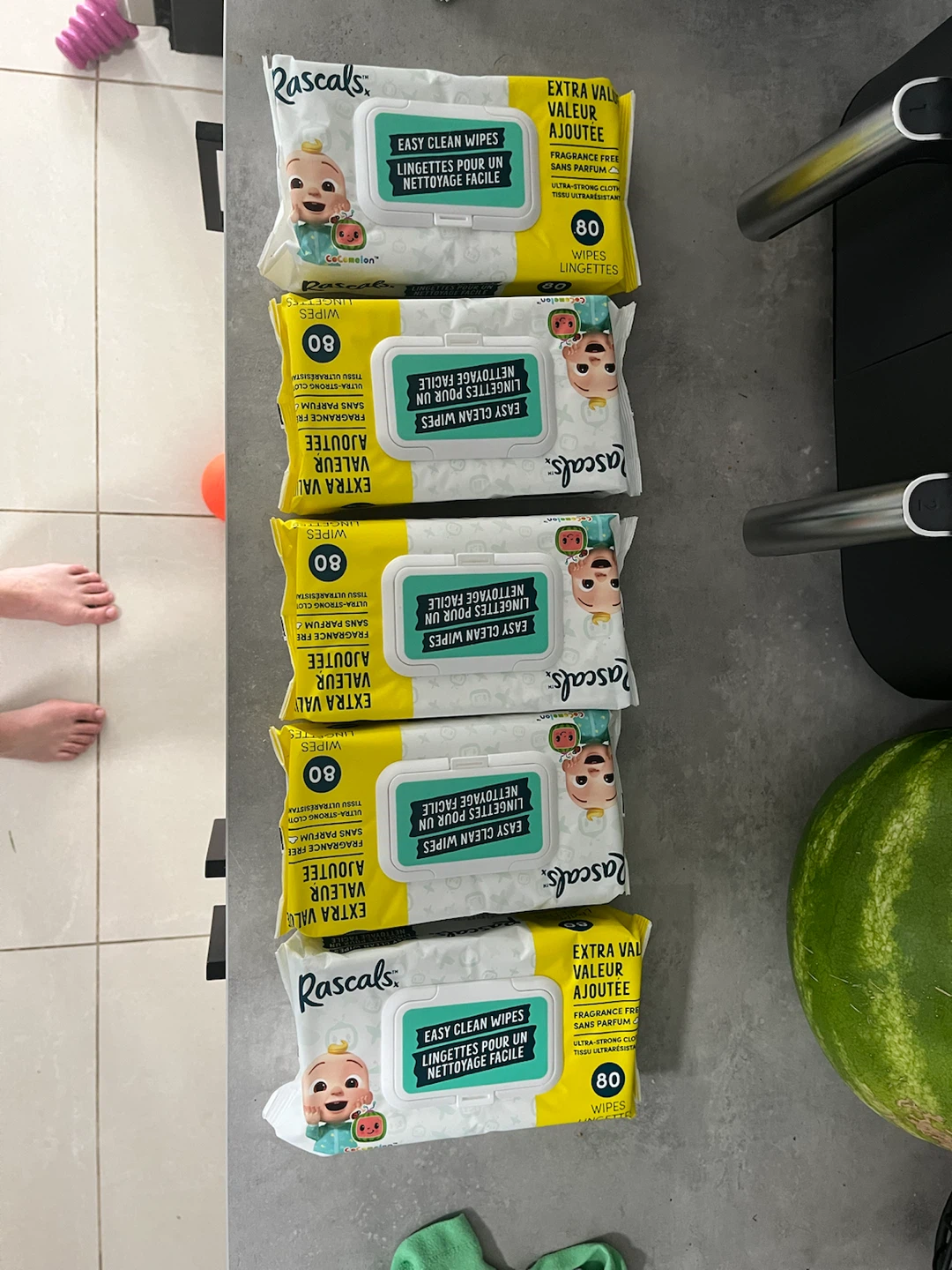 Rascals Easy Clean Wipes - 5 Pack