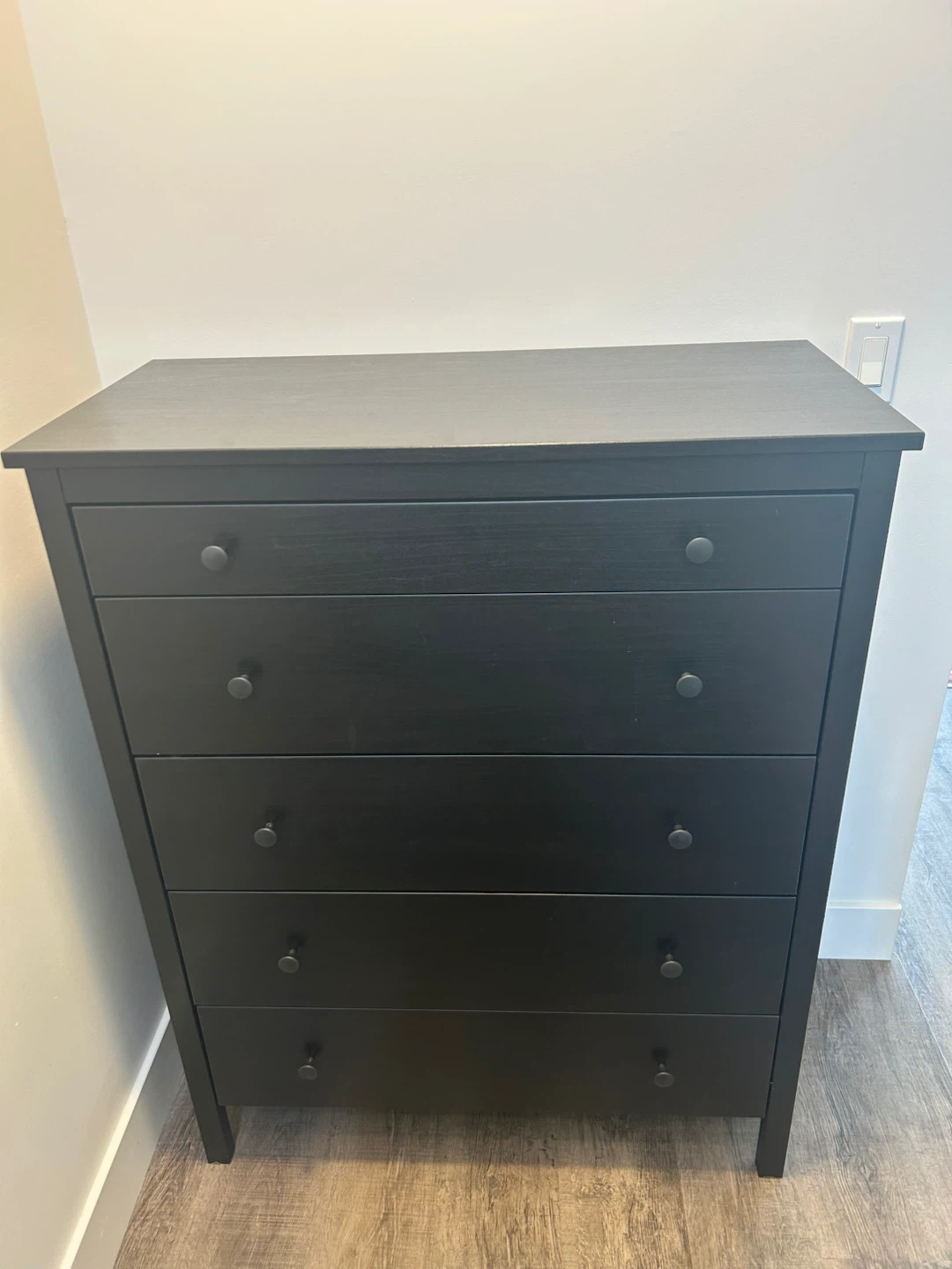 IKEA KOPPANG black dresser 5 drawers