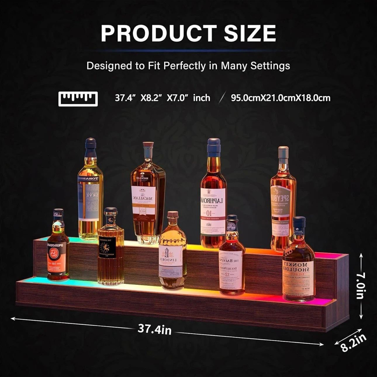 LED Liquor Display Shelf