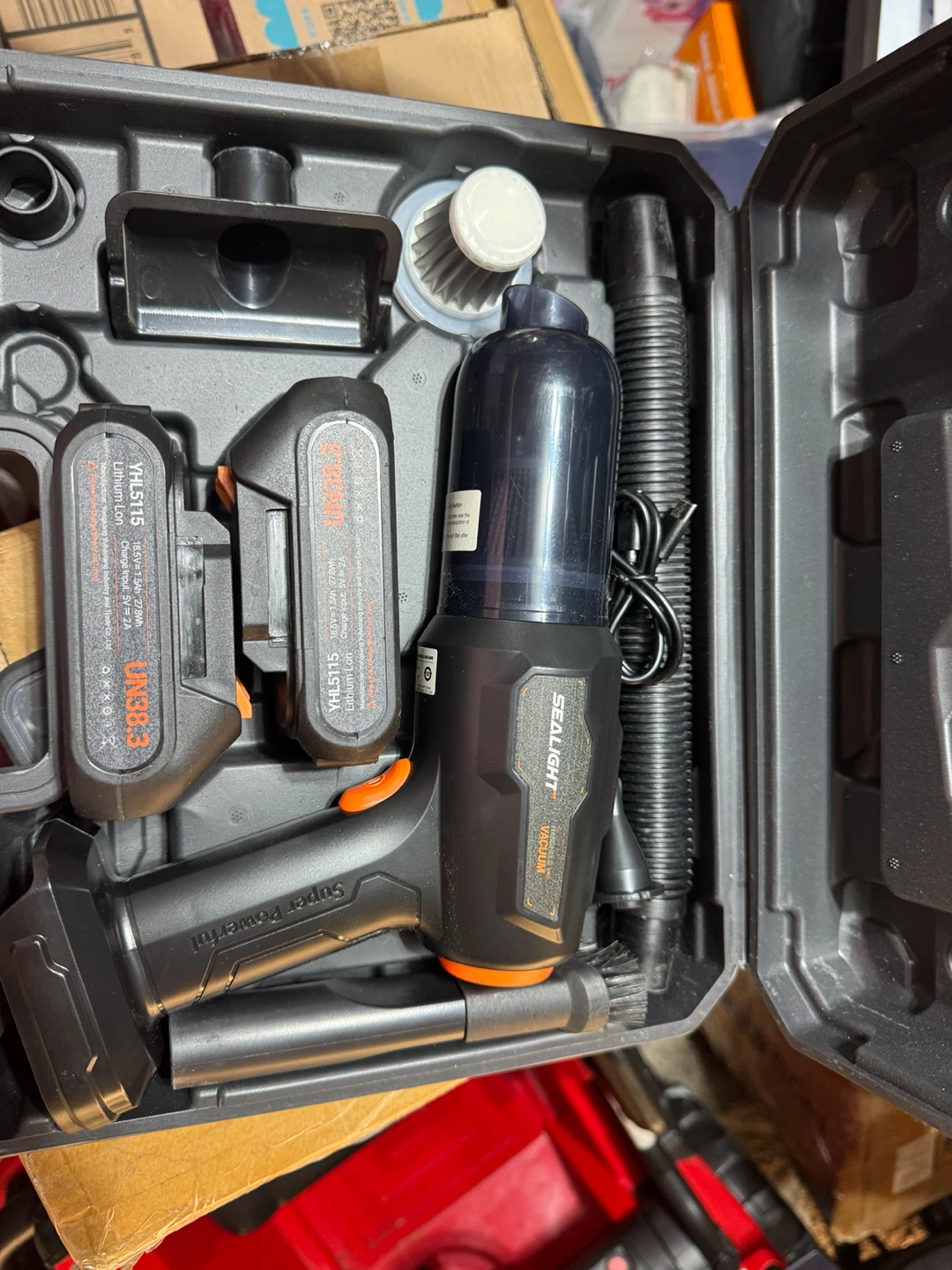 SEALIGHT Handheld Vacuum Cleaner with 2 Batteries