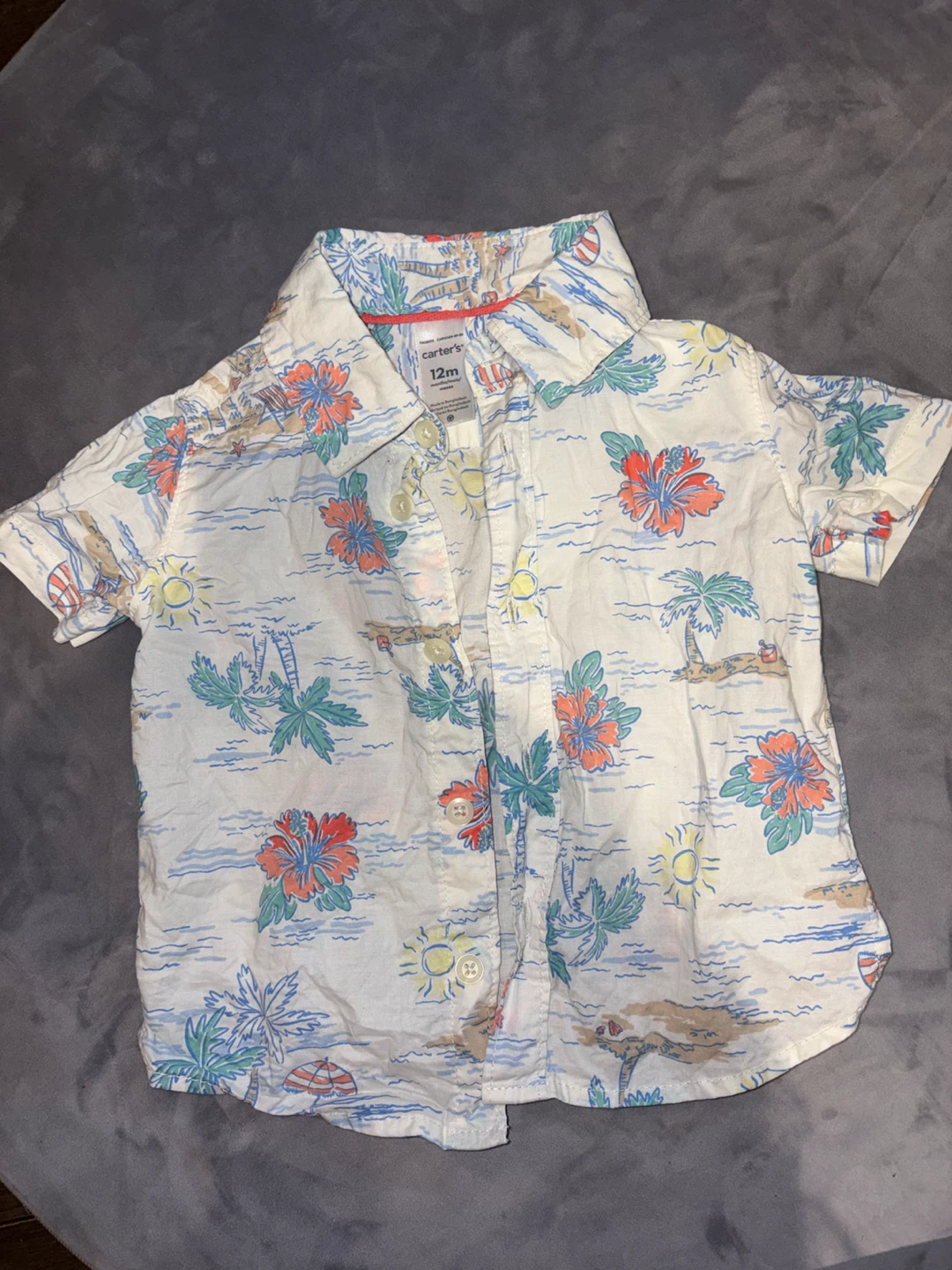 Chemise à motif tropical Carter's 12 mois
