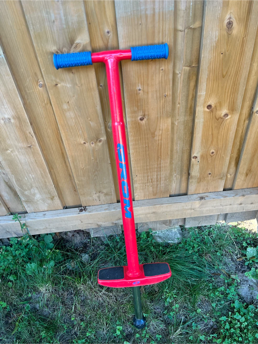 Red Blue NSG Grom Pogo Stick