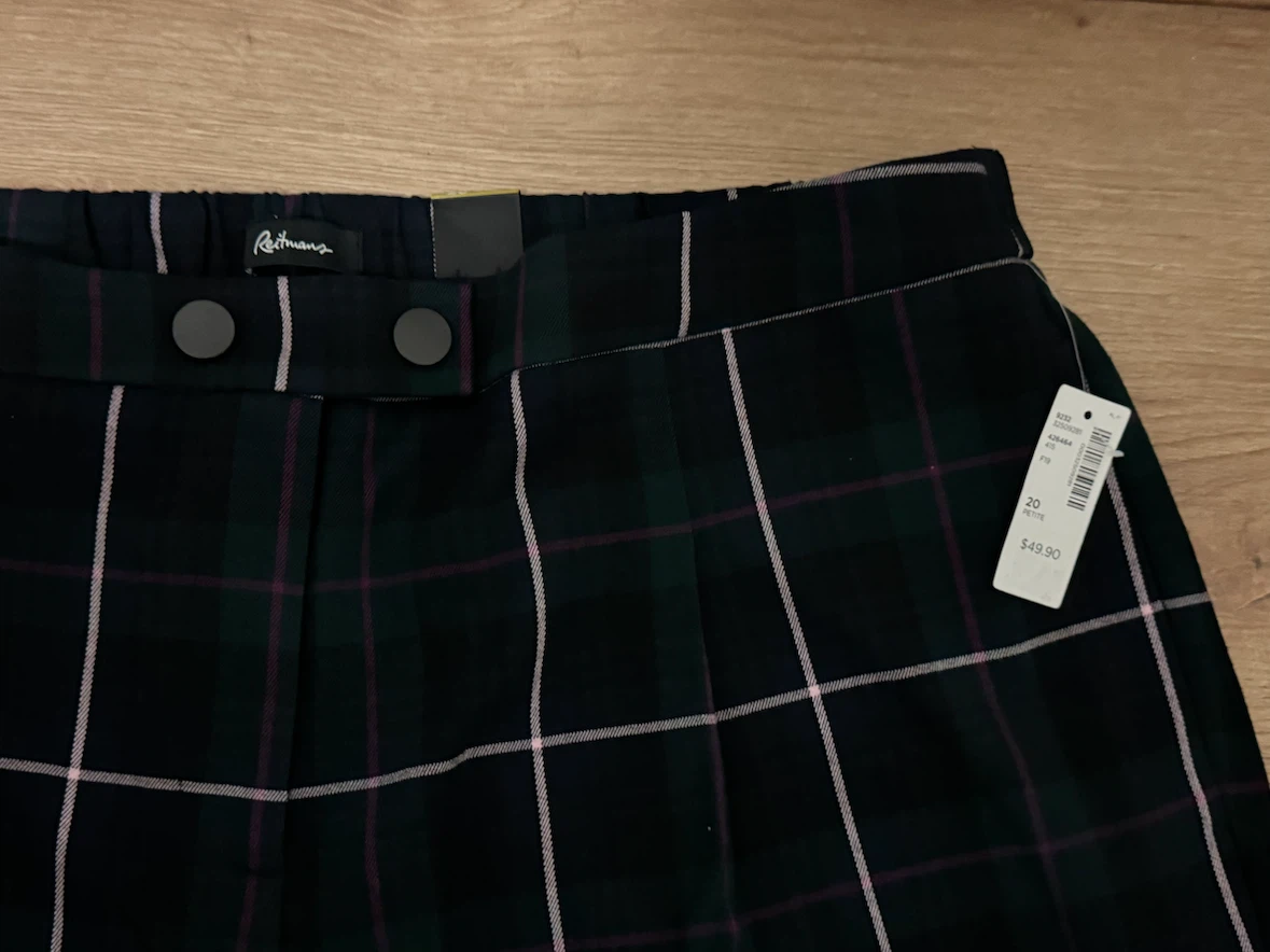 Reitmens Plaid Pants Size 20 $15 - photo 3