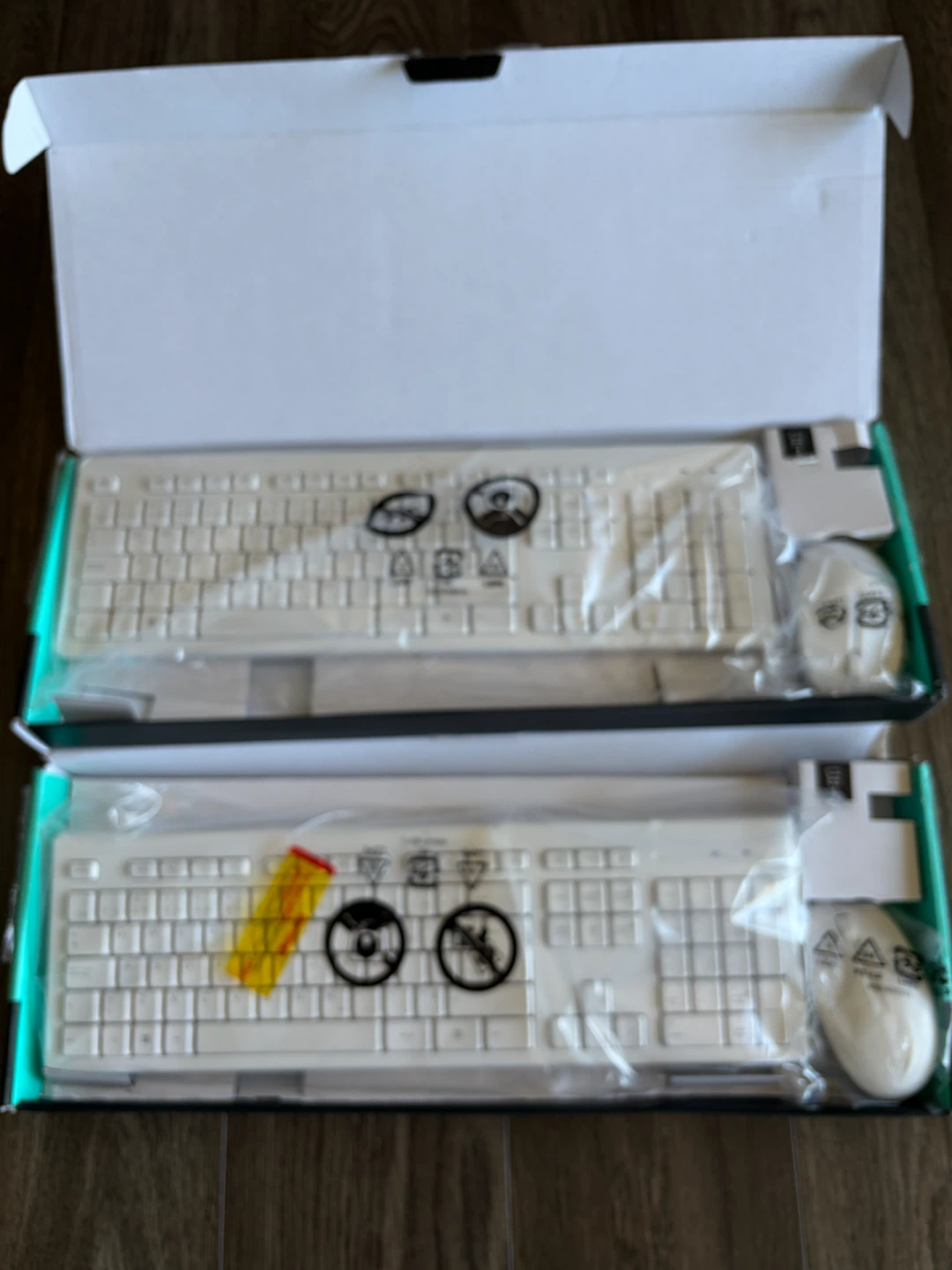 Brand New HP White Wireless Keyboard & Mouse Combo