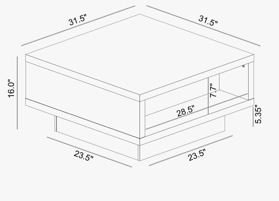 Coffee Table with storage - photo 2
