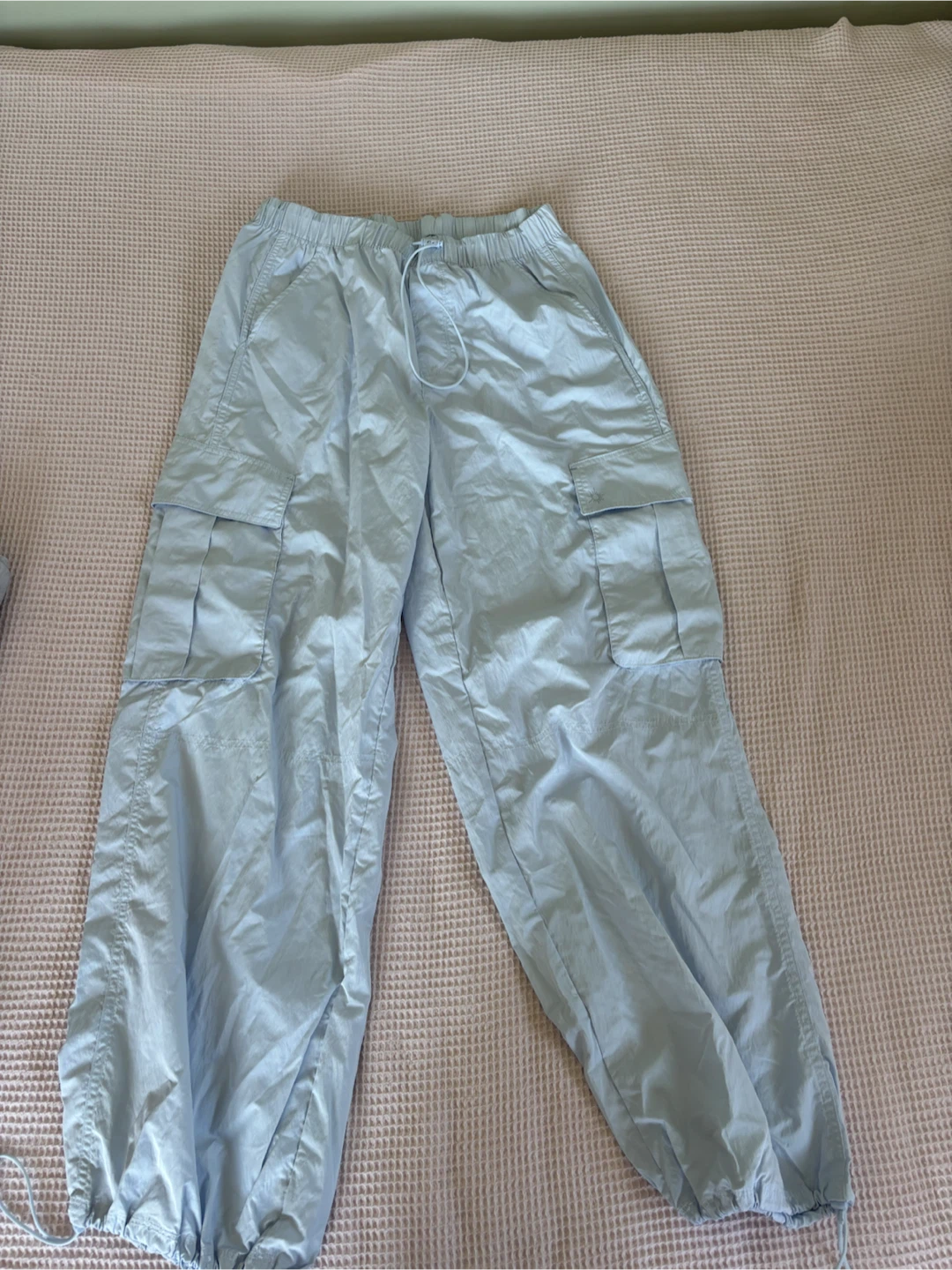 Light Blue Parachute Pants aerie - photo 2