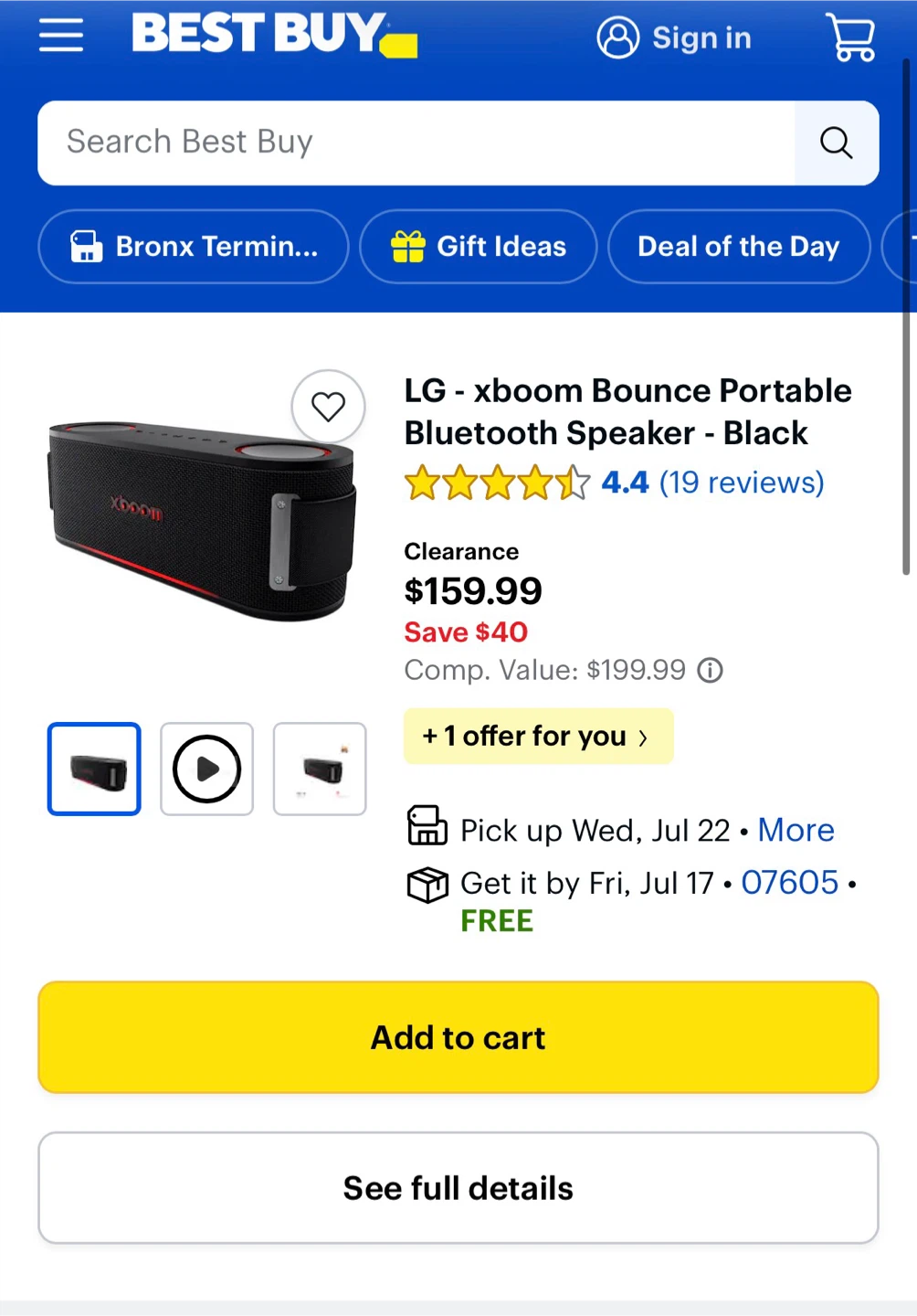 XBOOM Portable Bluetooth Speaker(Not opened) - photo 2