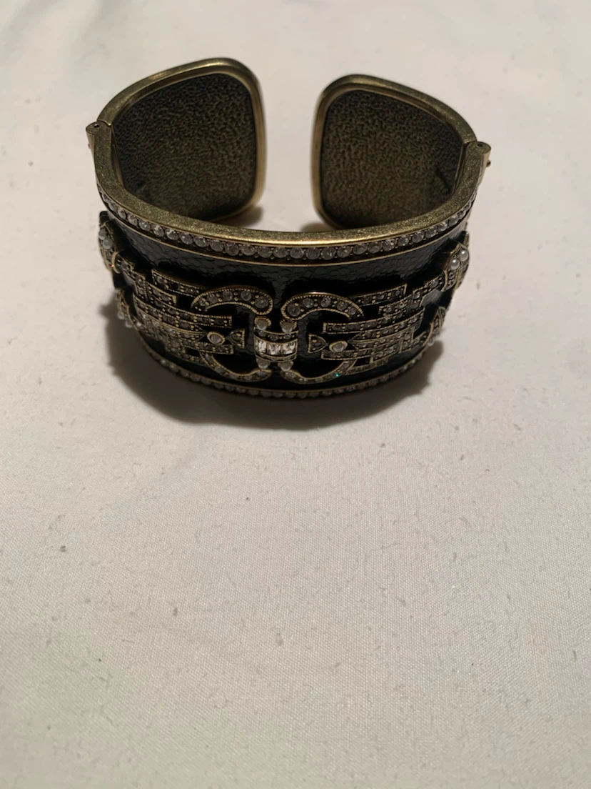 Cuff Bracelet with Rhinestones