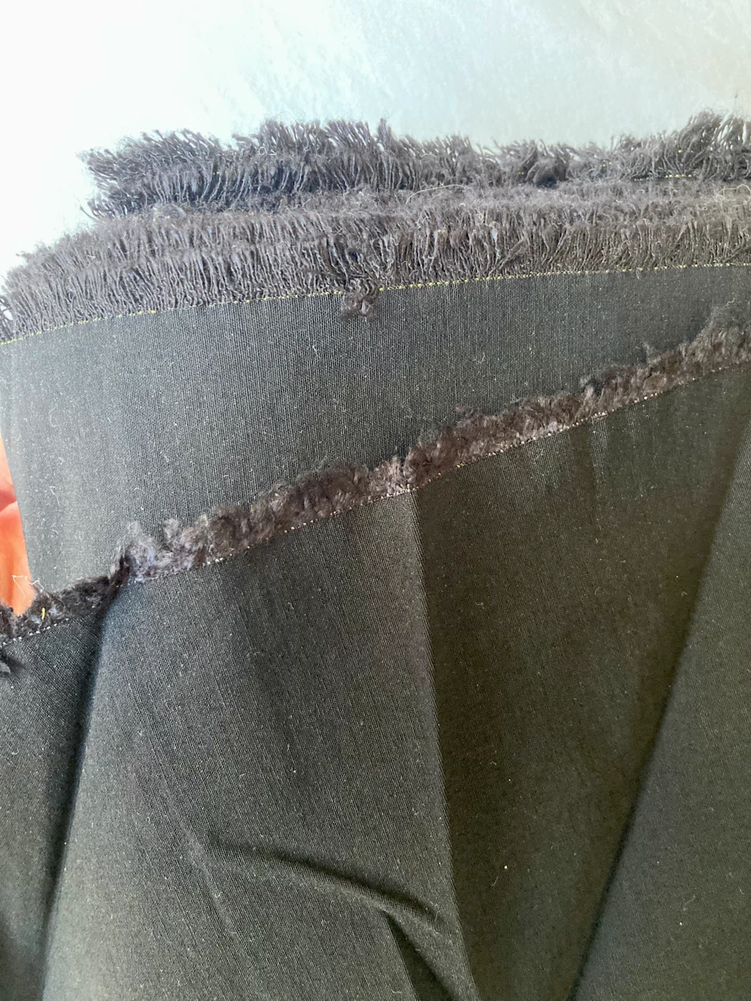 9m black poly cotton spandex fabric