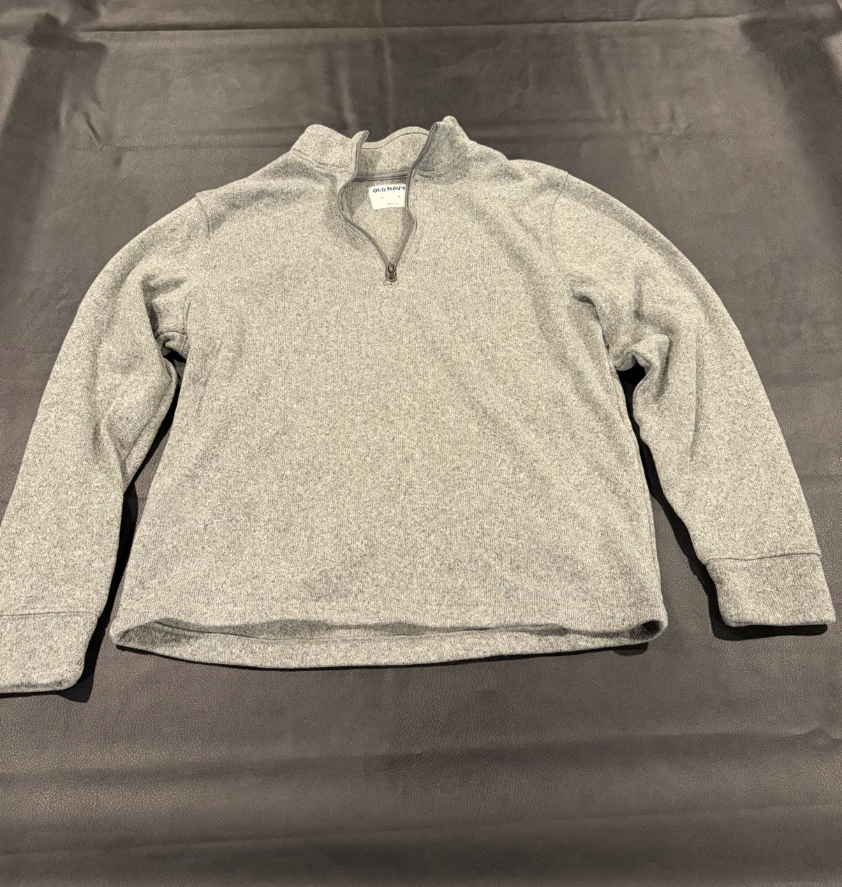 Old Navy Grey 1/4 Zip Pullover Sweater