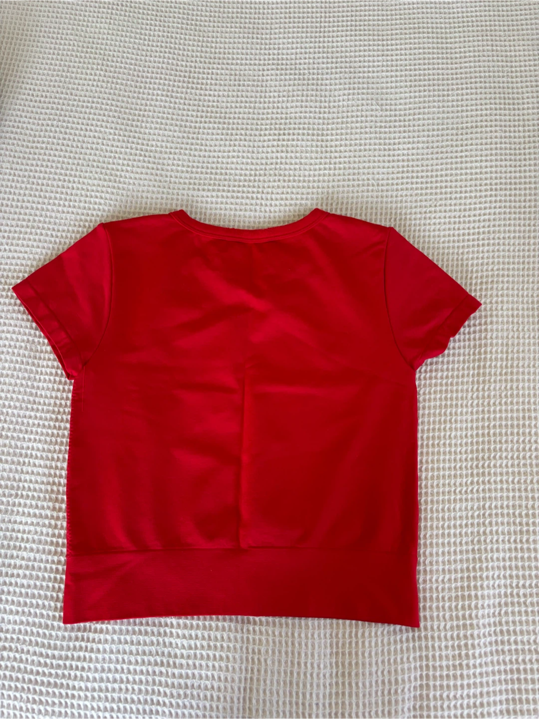 Ardene Red Short Sleeve Crop Top - photo 2