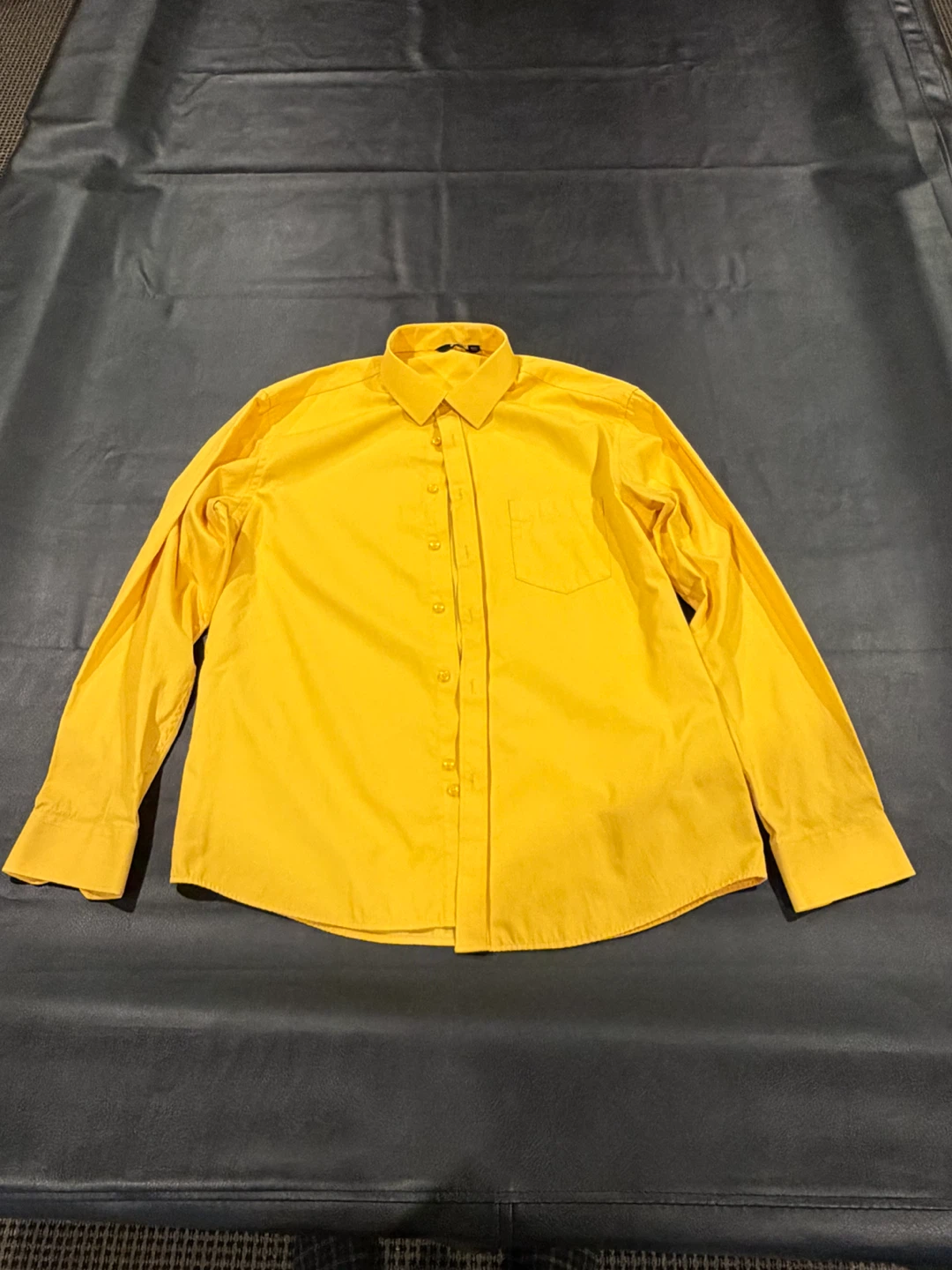Yellow Long-Sleeve Button-Up Shirt