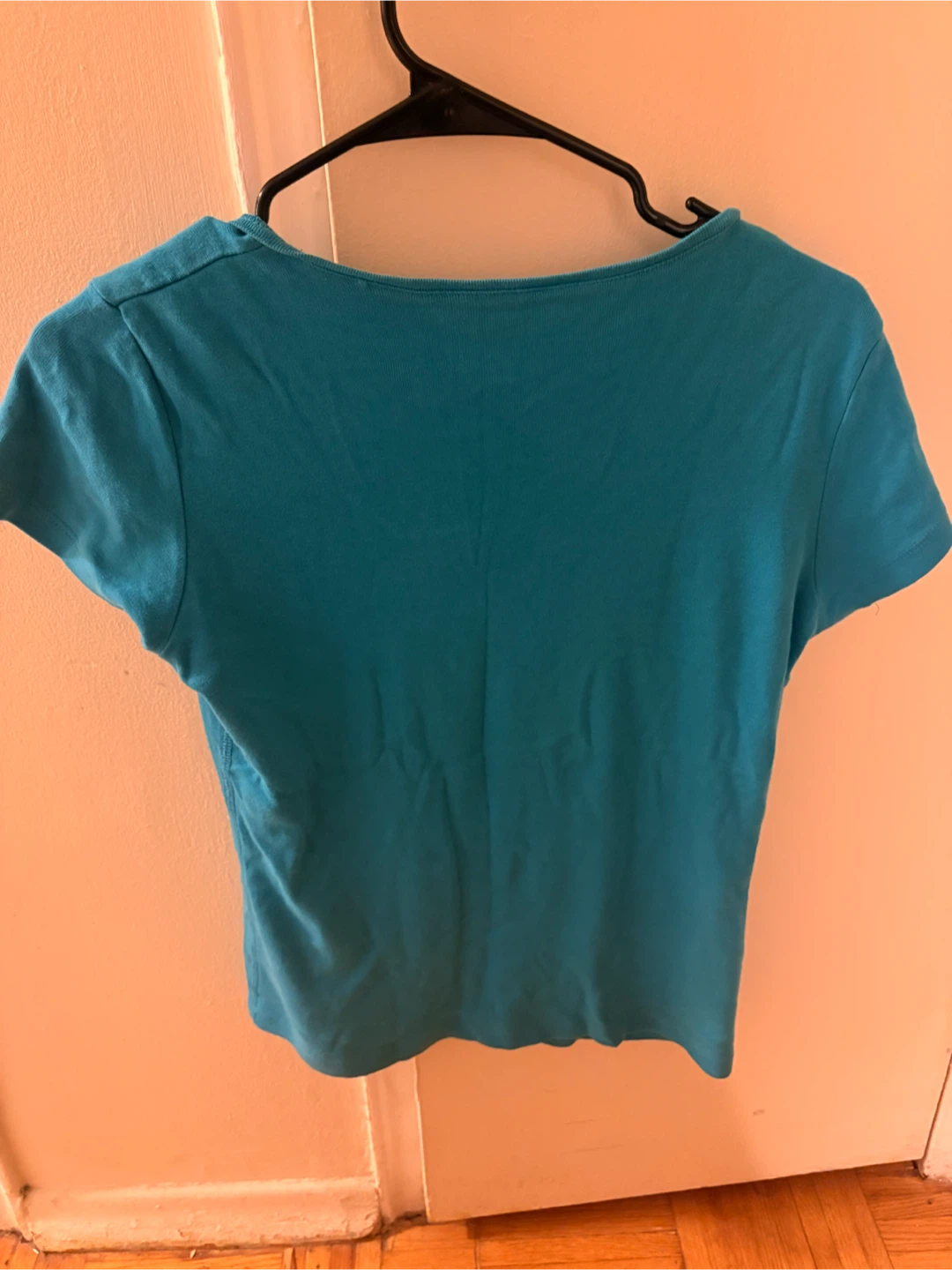 SEGMENTS CLASSIC Teal V-Neck T-Shirt - photo 2