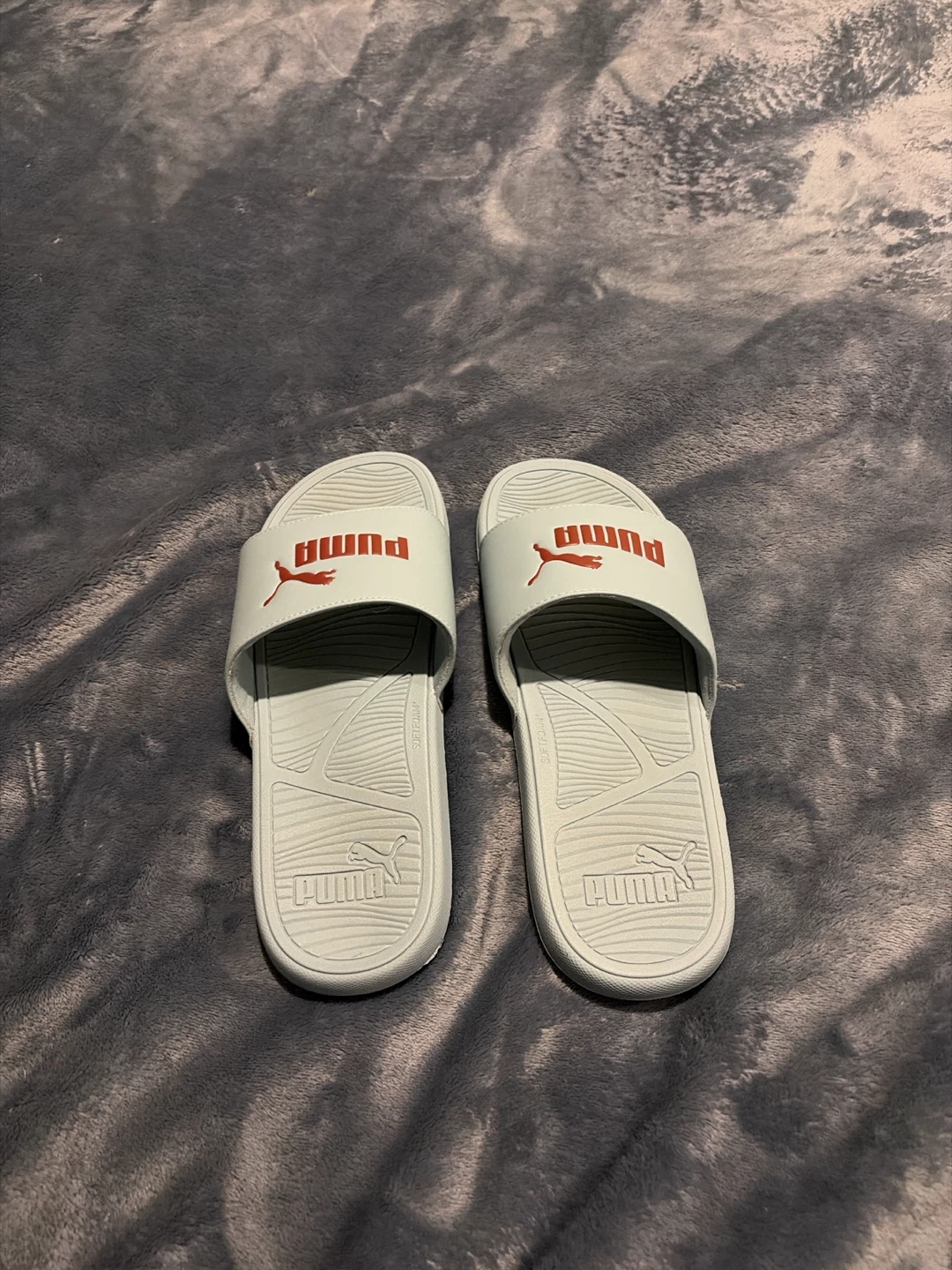 Puma Light Blue Slides