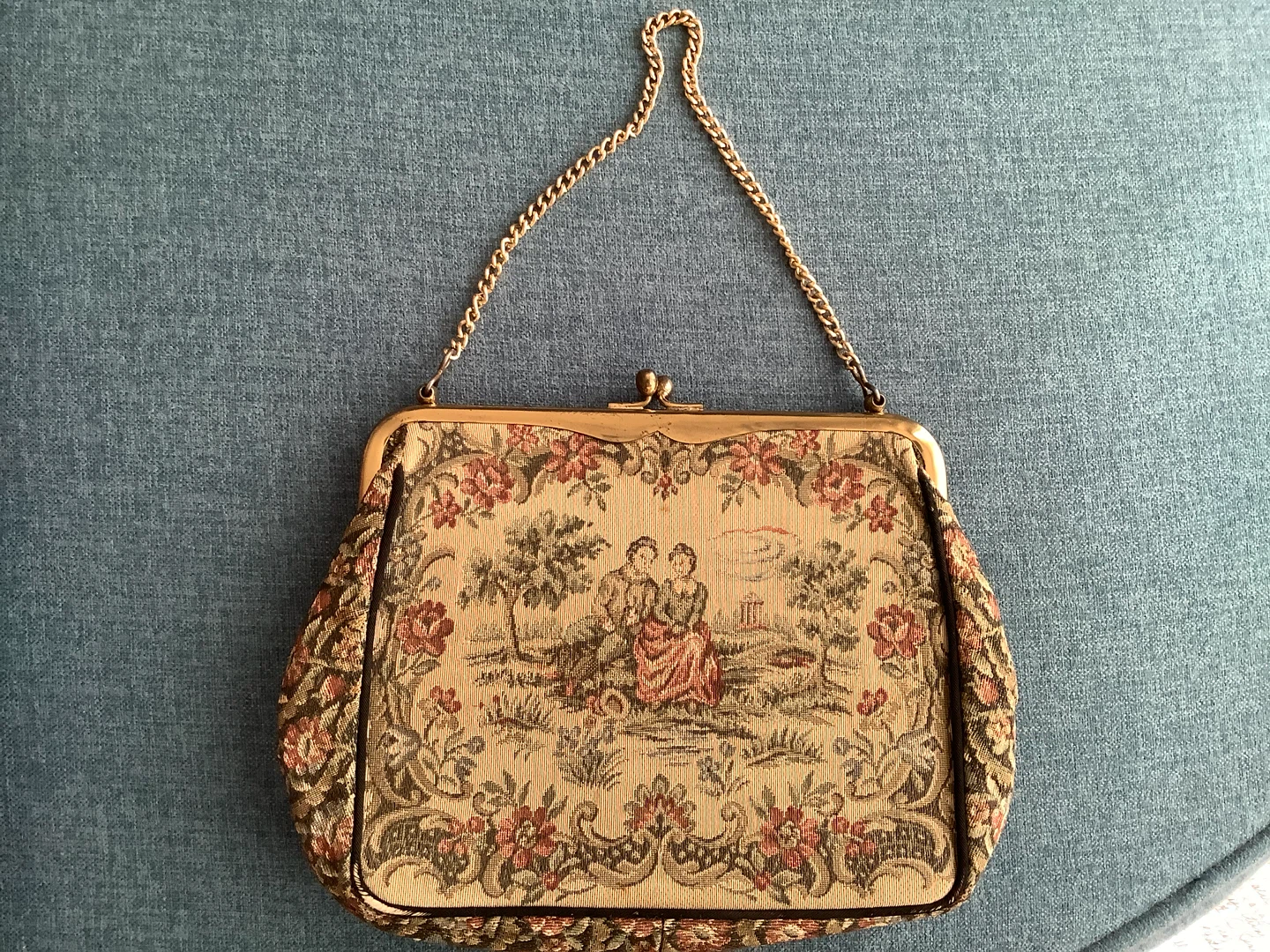 Vintage Floral Tapestry Handbag 🐞 - photo 4