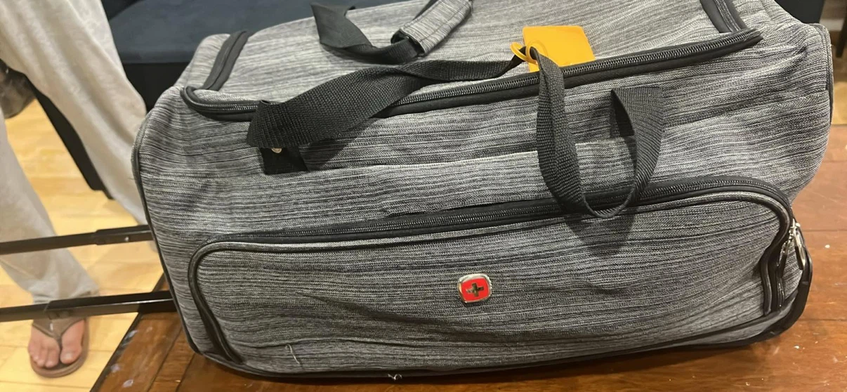 Swiss Gear Grey Rolling Duffel Bag