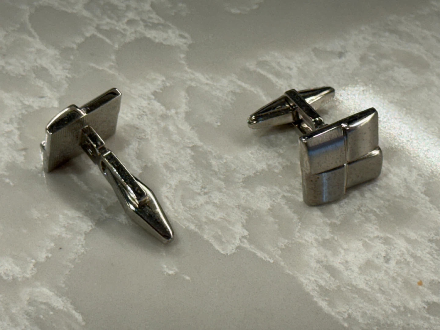 Silver Toned Cufflinks - photo 2