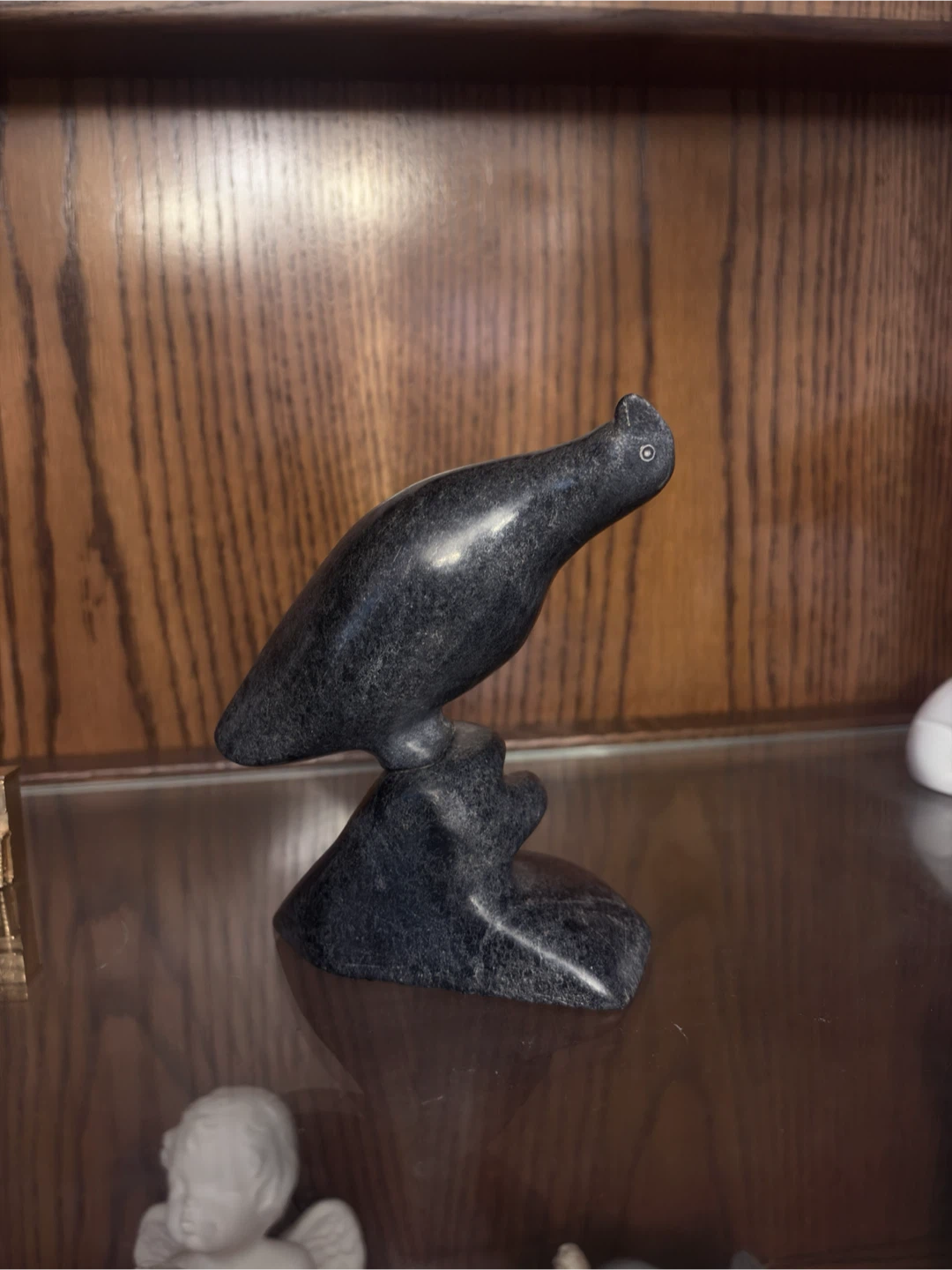 Soapstone Carvings - Loon, Bird and polar bears - photo 3