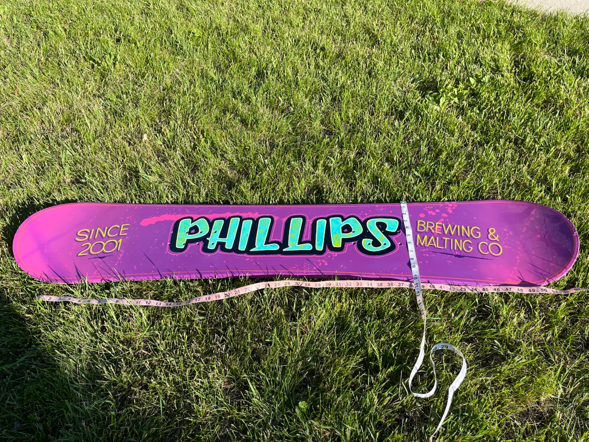 Phillips Brewing & Malting Co Snowboard Sign - photo 5