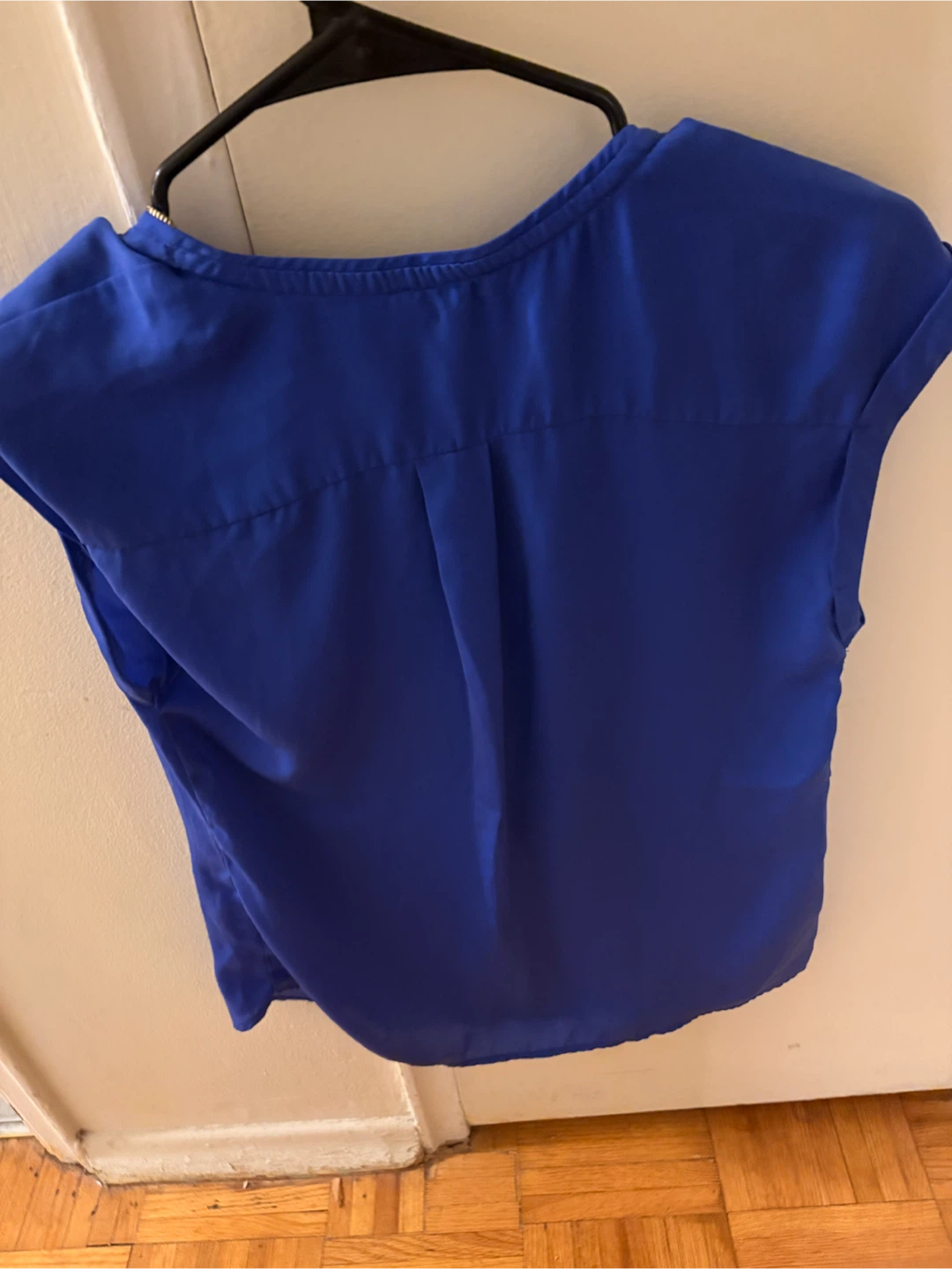 Dynamite Royal Blue Zip Front Blouse - photo 2