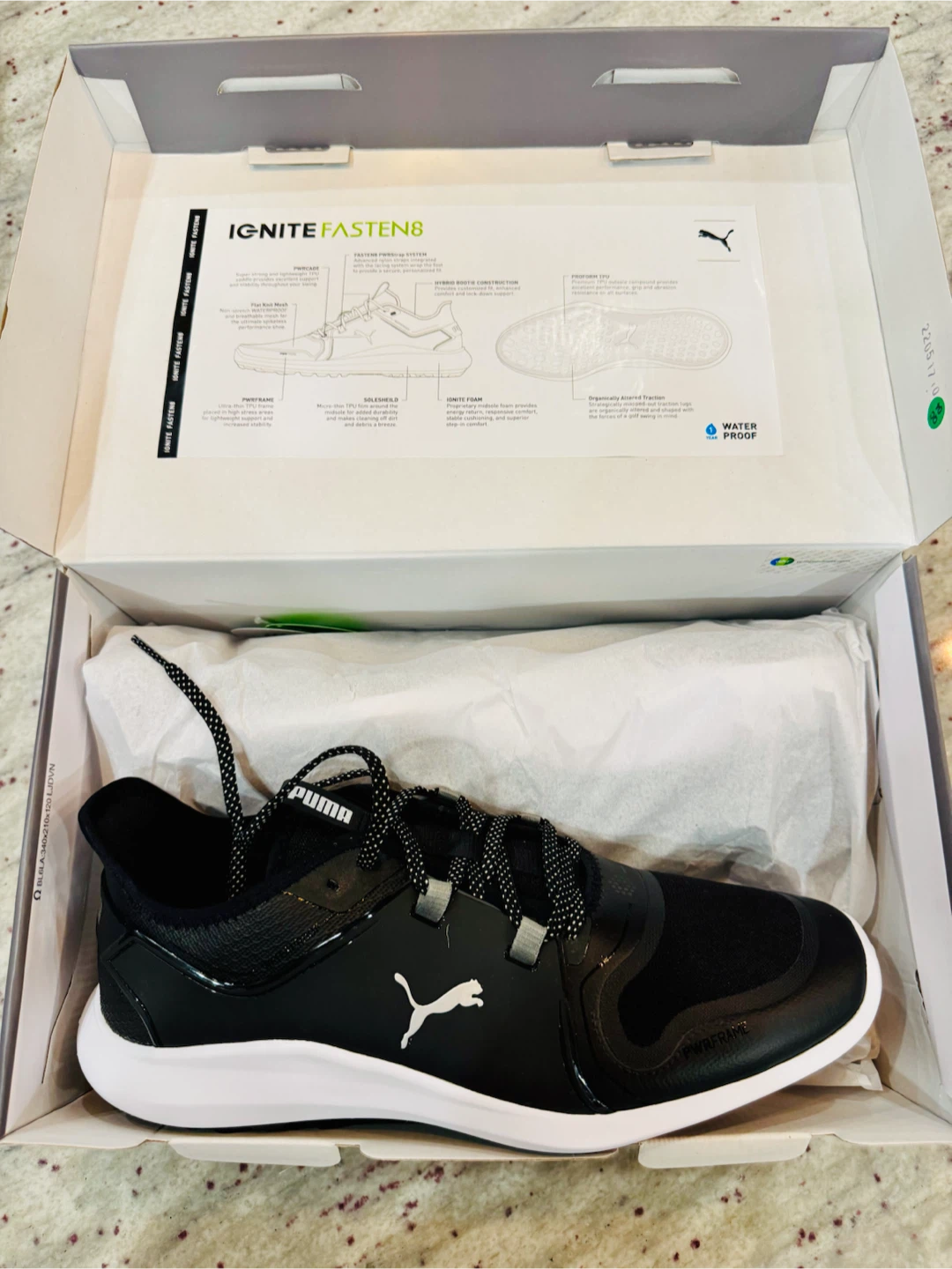 NEW IN BOX PUMA IGNITE FASTEN8 SPIKELESS GOLF SHOES