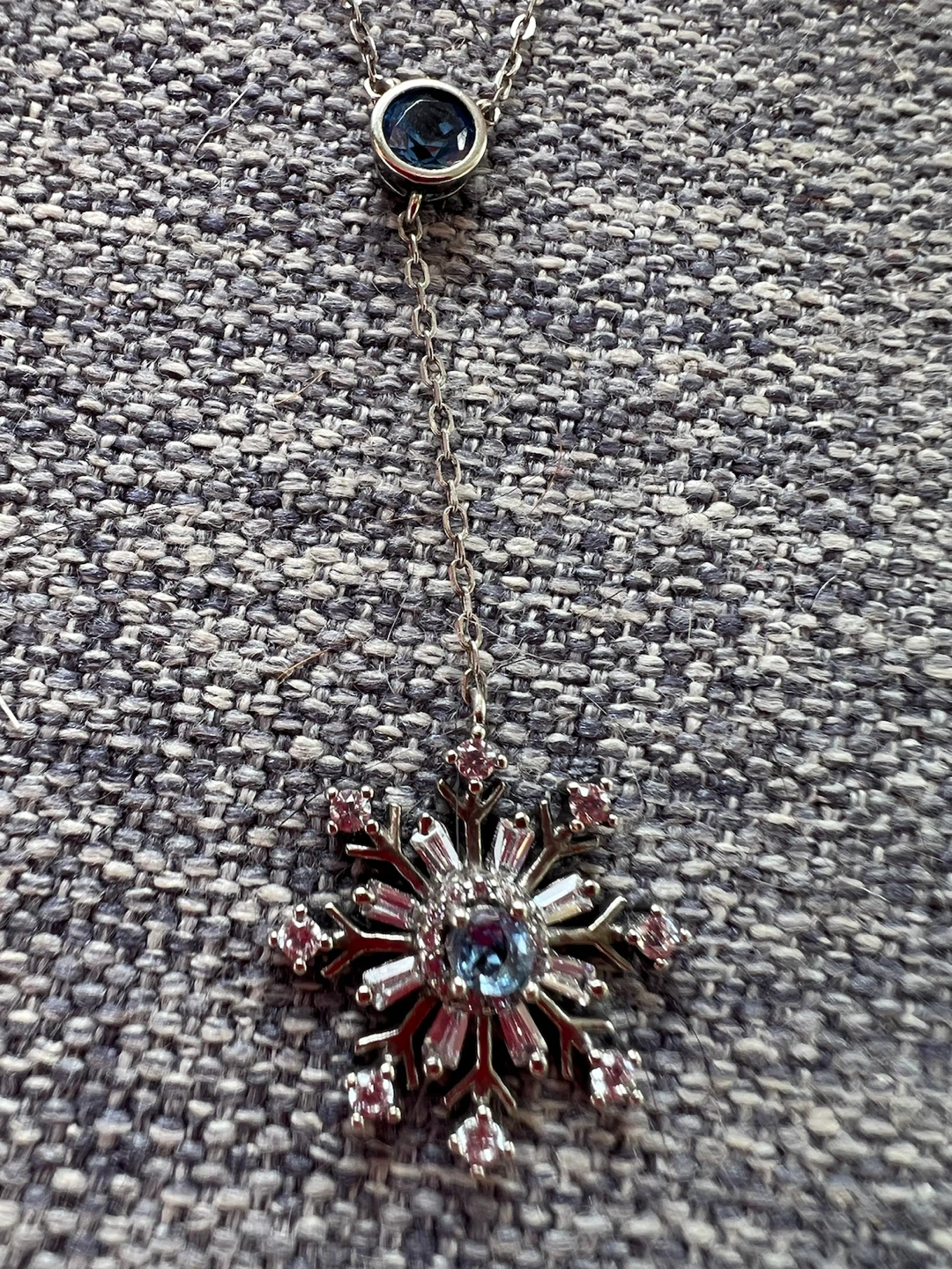 926 Silver Snowflake Pendant Necklace - photo 2
