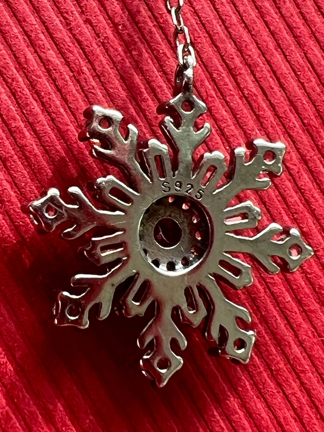 926 Silver Snowflake Pendant Necklace - photo 4