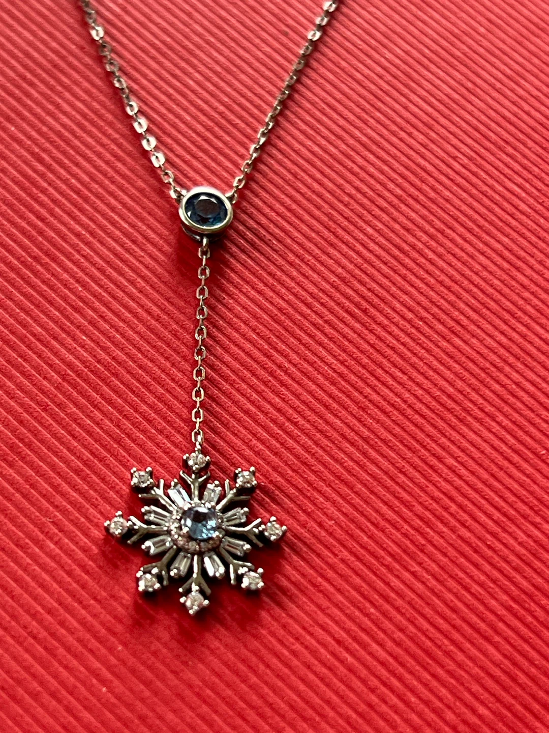 926 Silver Snowflake Pendant Necklace - photo 5