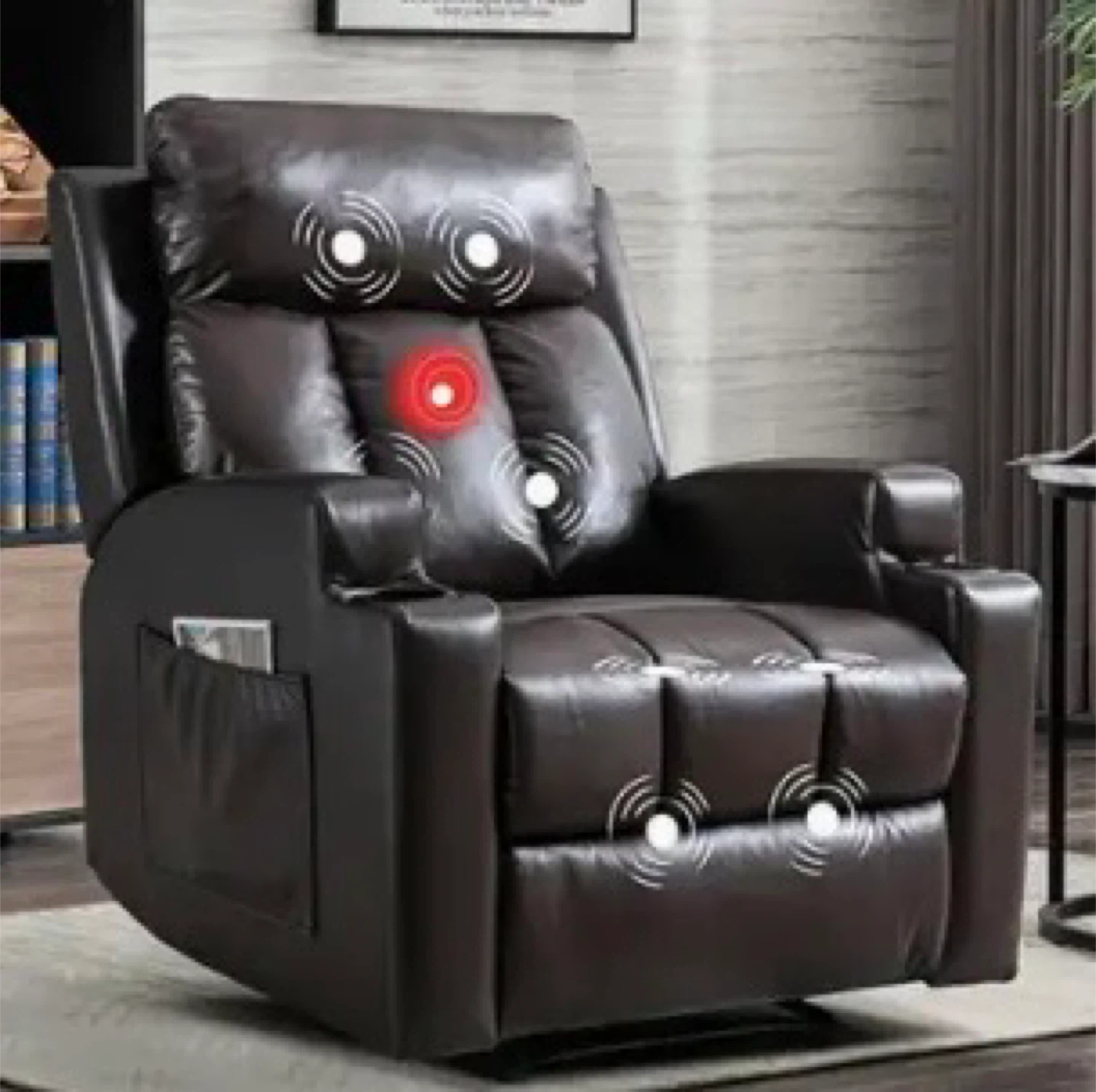 Recliner massage armchair