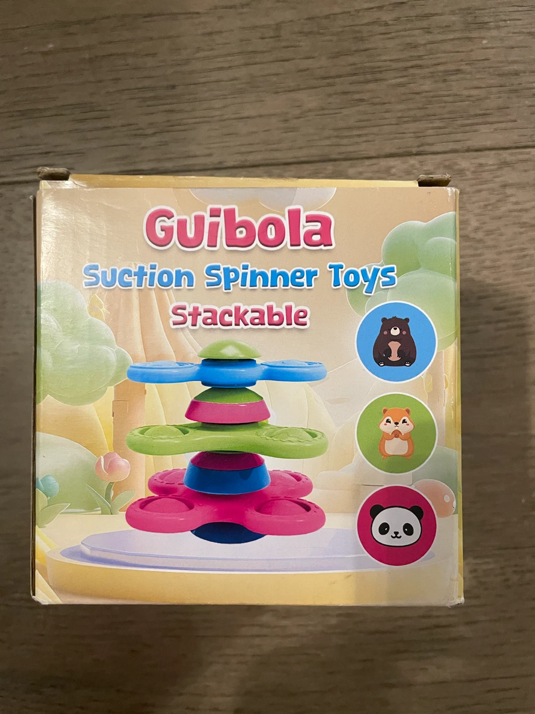 NEW! Stackable Suction Spinner Toys