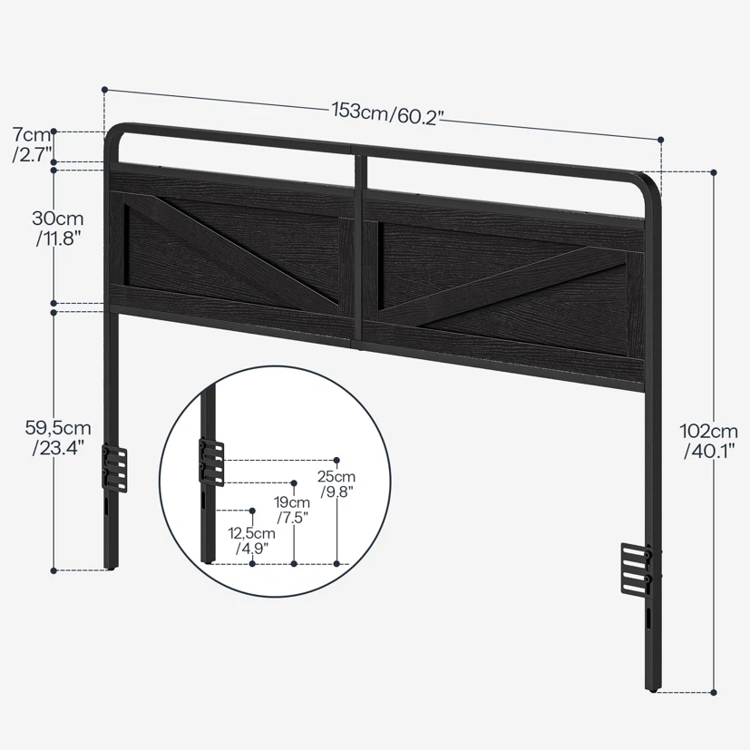 HOOBRO Queen Headboard with Metal Frame - photo 3