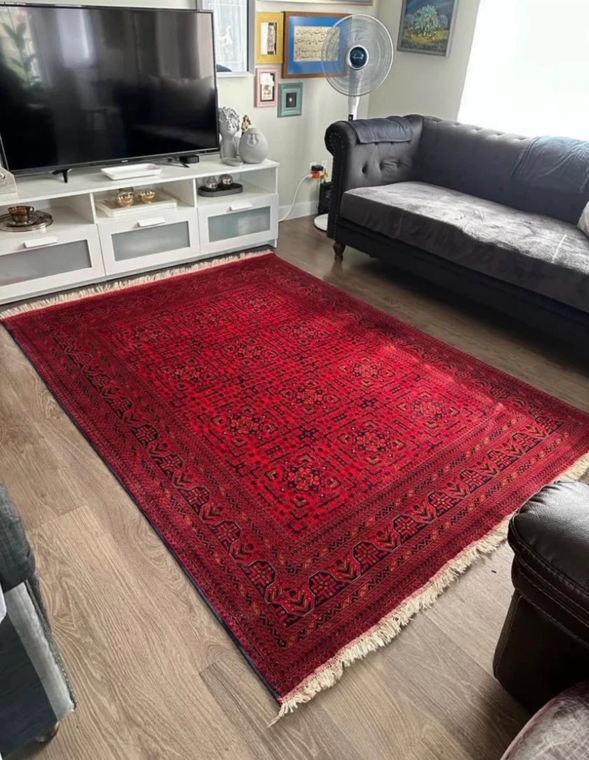 First Quality Afghan Bukhara Handmade Carpet