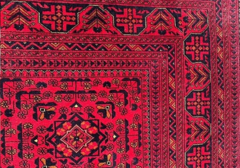 First Quality Afghan Bukhara Handmade Carpet - photo 3