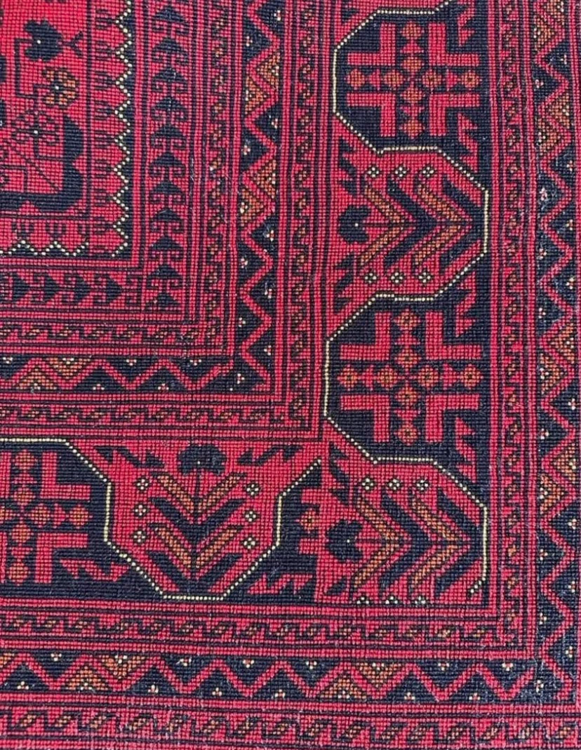 First Quality Afghan Bukhara Handmade Carpet - photo 5