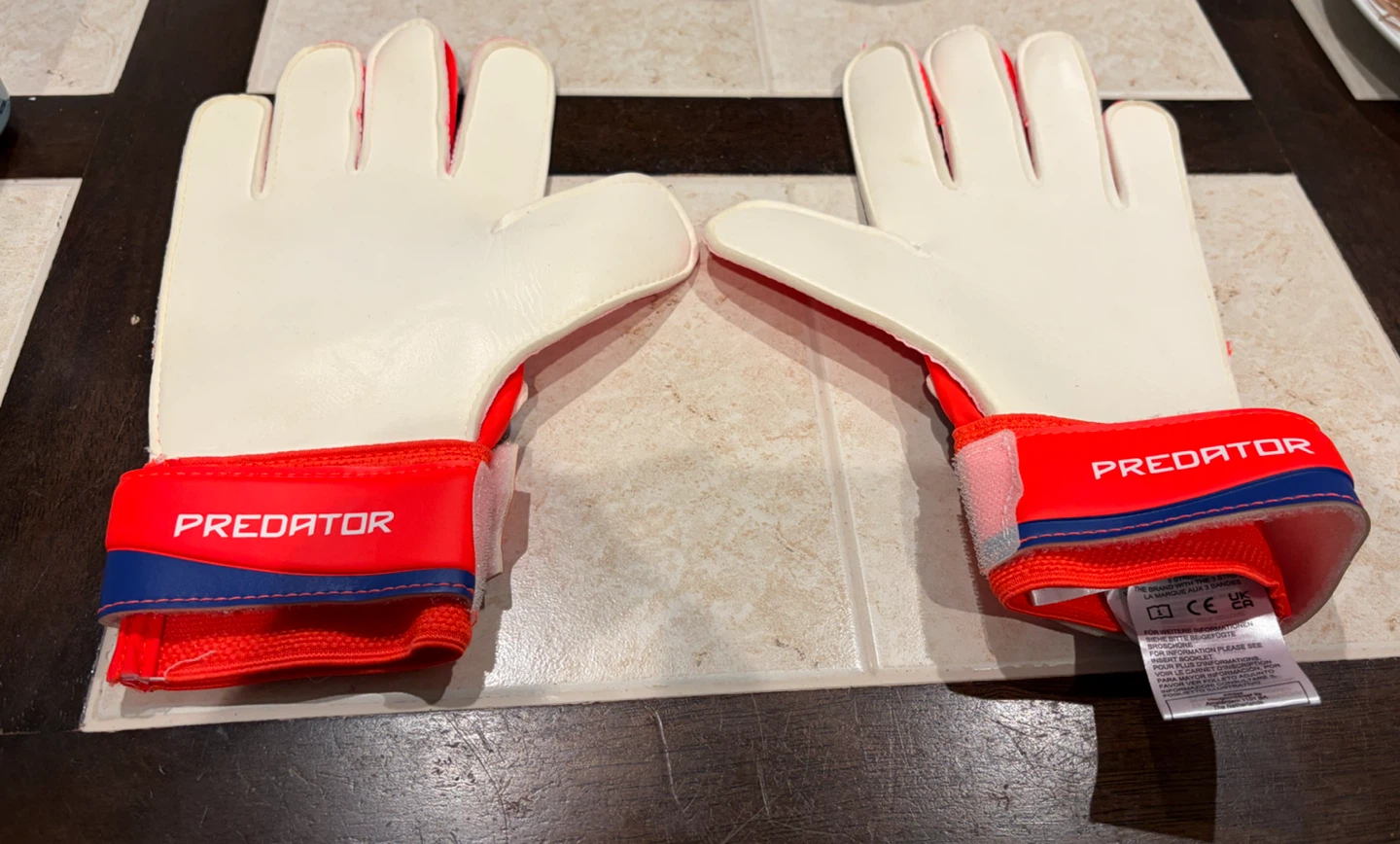 New Adidas Size 9 Predator Training Goalkeeper Gloves - photo 3