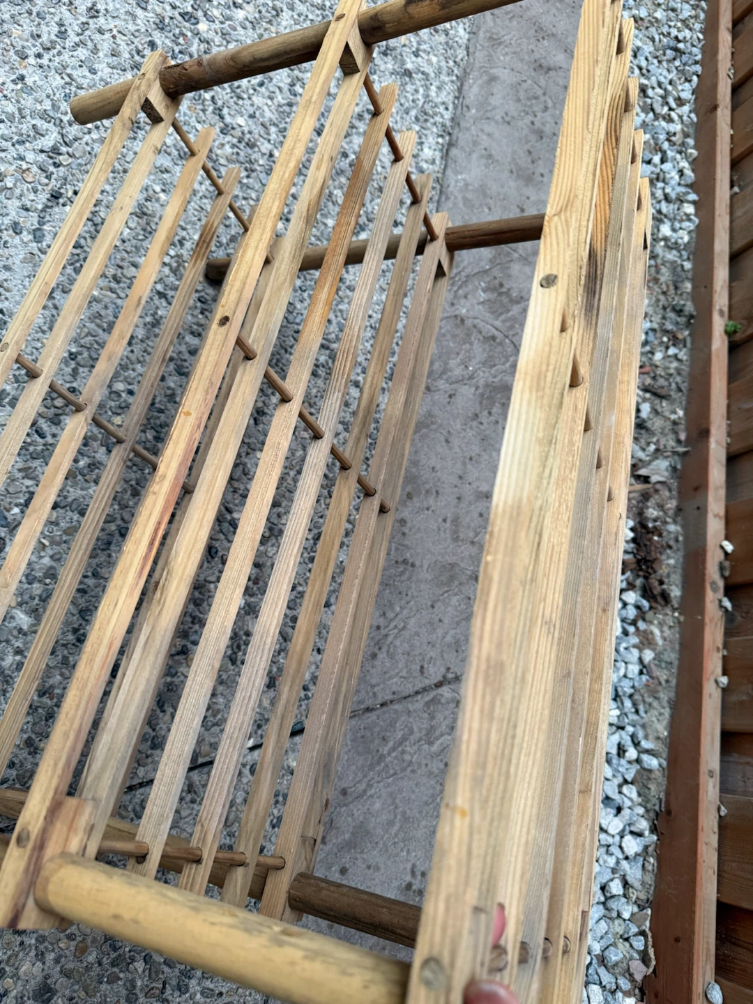 Wooden shoe rack - photo 4